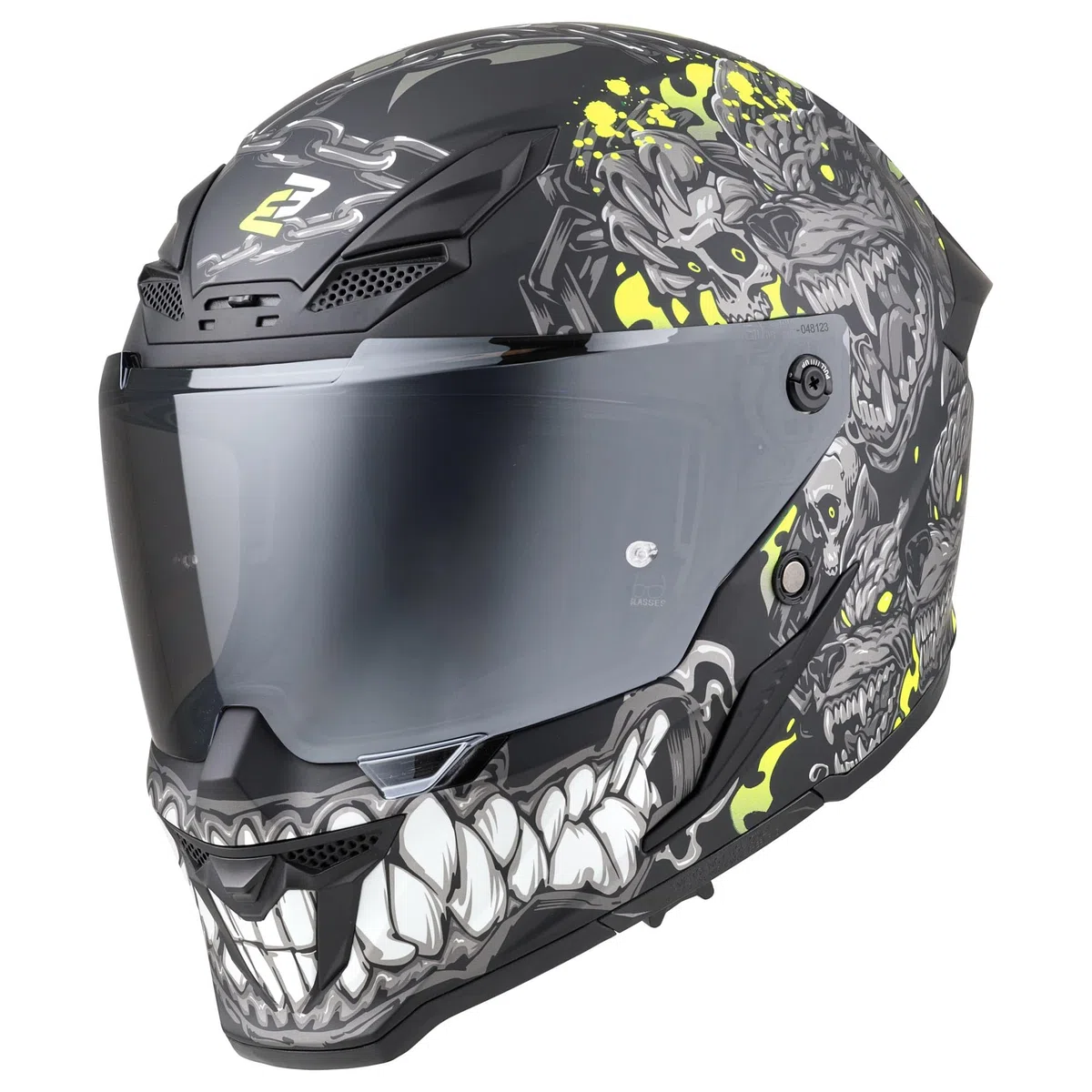 Bogotto Blade Gatekeeper Casque, noir gris jaune, XS