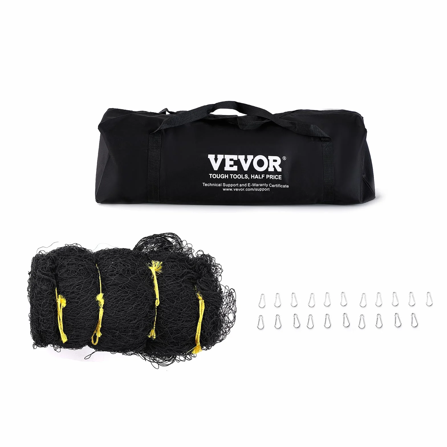 VEVOR Cage Frappeur de Baseball 21,7 m, Filet d'Entraînement Professionnel pour Frappeur de Softball, Cage de Lancer Portable avec Porte et Sac de Transport, Filet en PE Fermé Robuste Extérieur