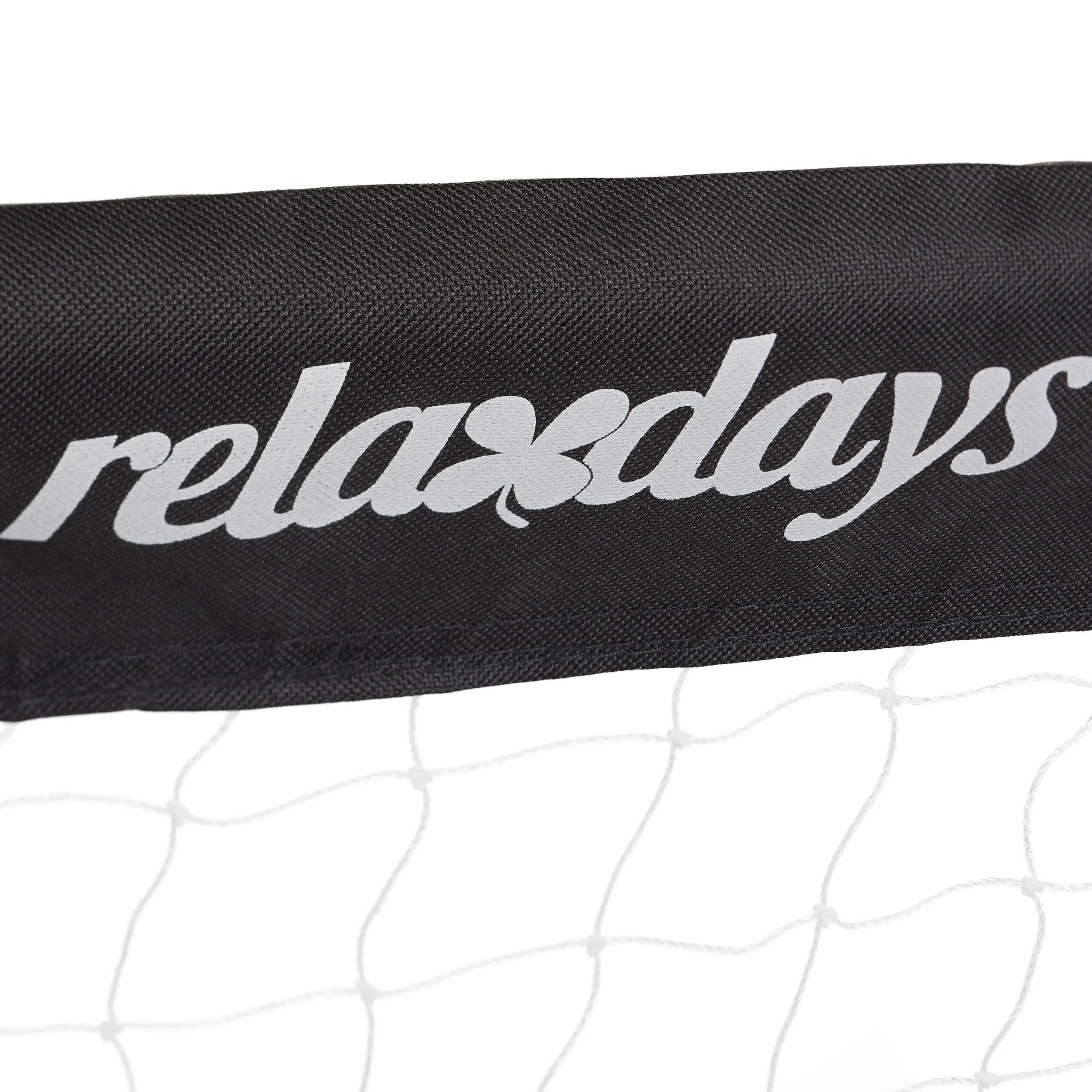 Relaxdays But de football 110x150x75cm gris/noir avec filet pour jardin