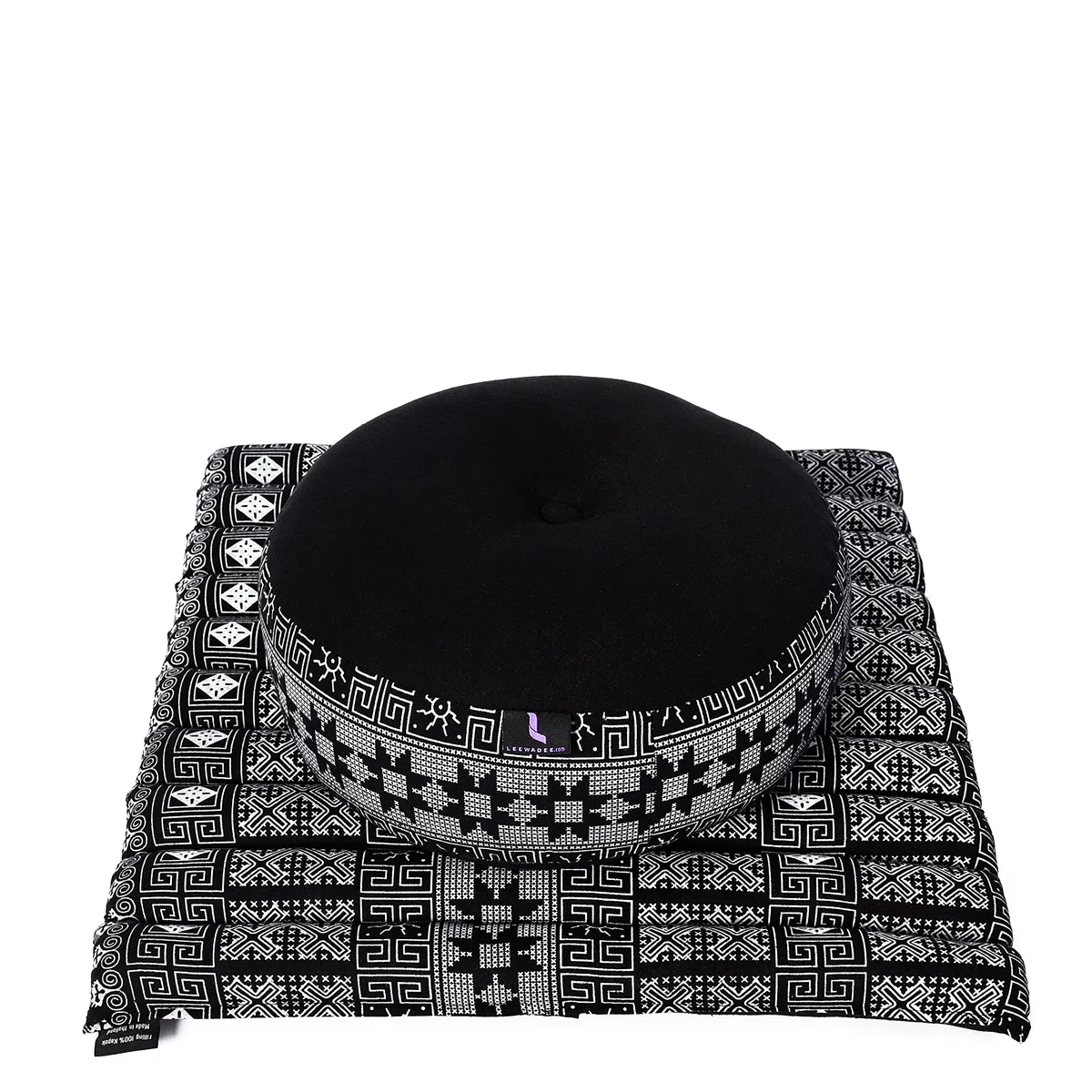 Leewadee Set Méditation Compact Zafu & Zabuton - Petit Coussin Kapok Yoga Zen Zazen