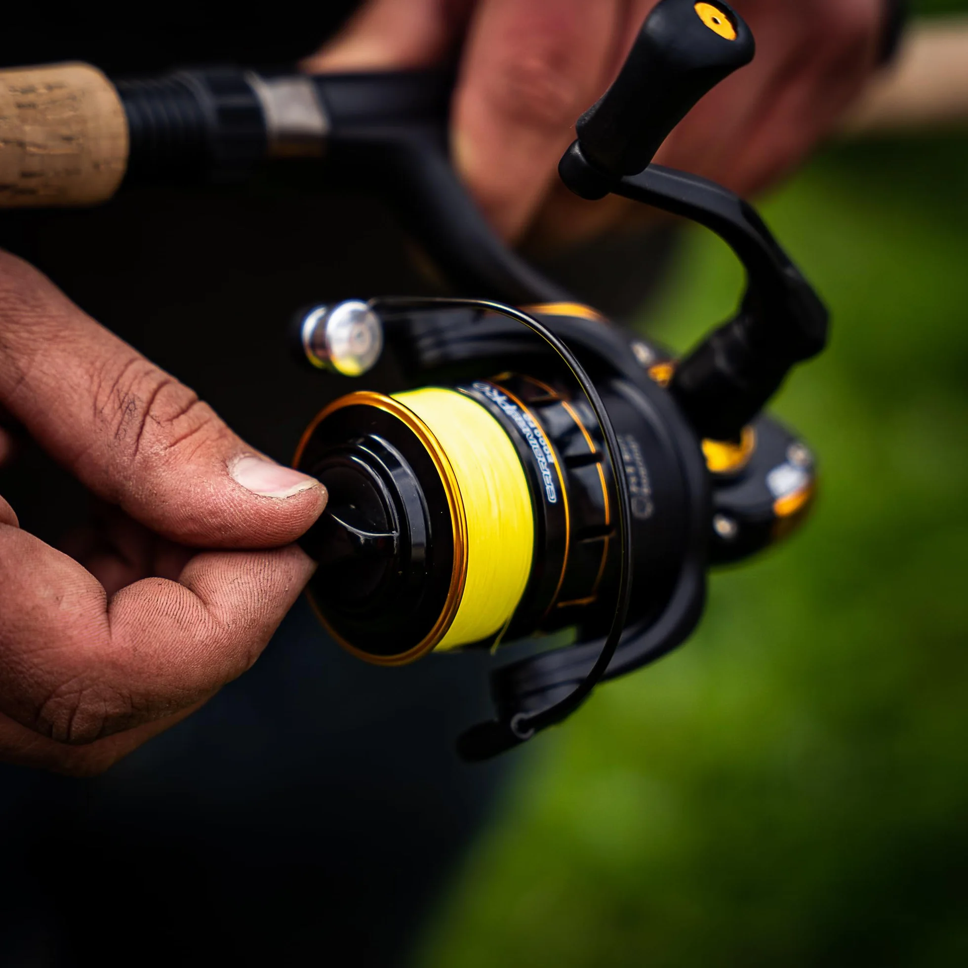 Abu Garcia Cardinal Pro Ensemble Canne à pêche et Moulinet – Configuration de leurres pour pêche aux carnassiers – Perche, Truite, Noir/doré