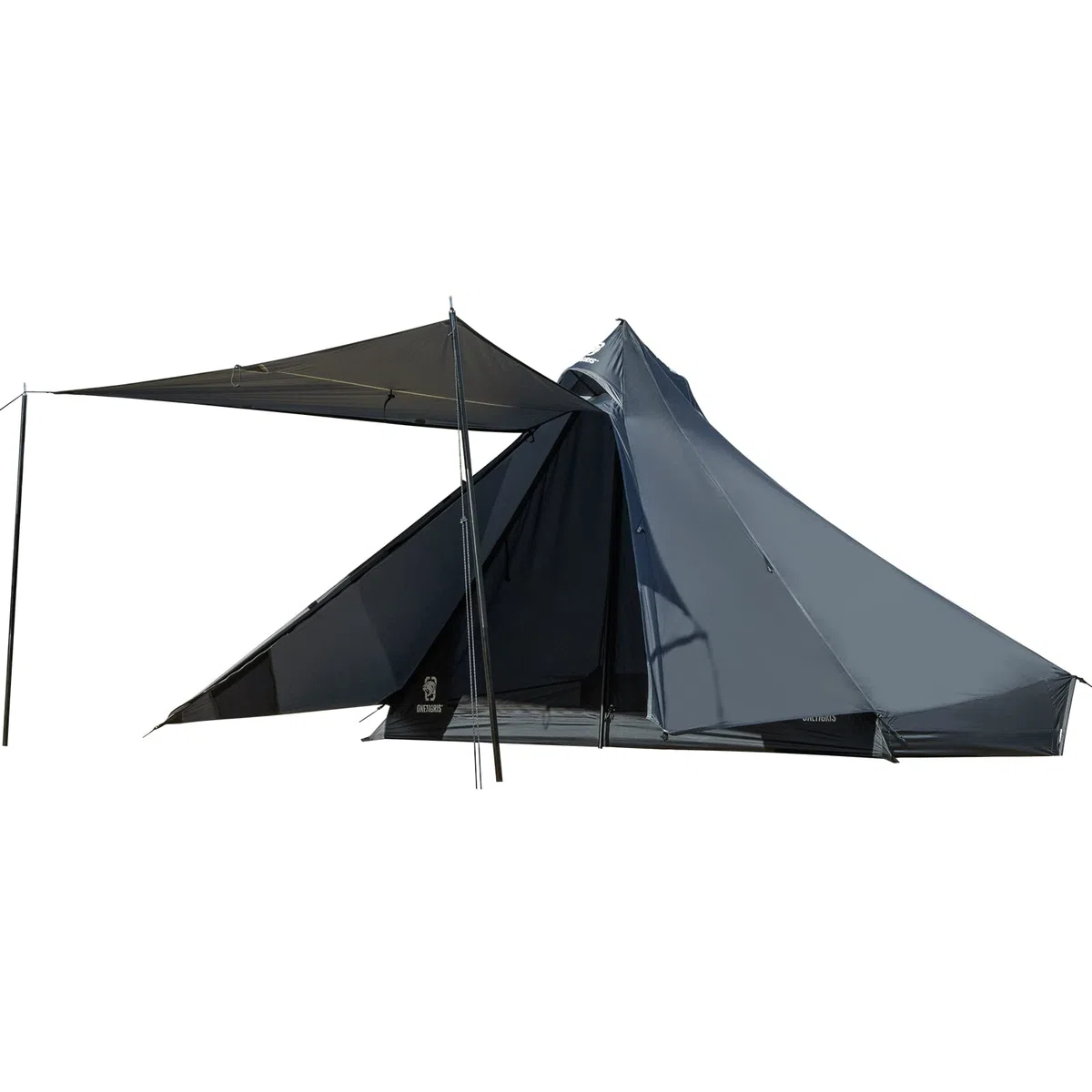 OneTigris Tetra Tente ultralégère Tipi 1-2 Personnes, randonnée Tente à arceaux avec Maille intérieure, Tente de Camping imperméable 3 Saisons, idéal pour Le Camping en Plein air, Sac à Dos Tourisme