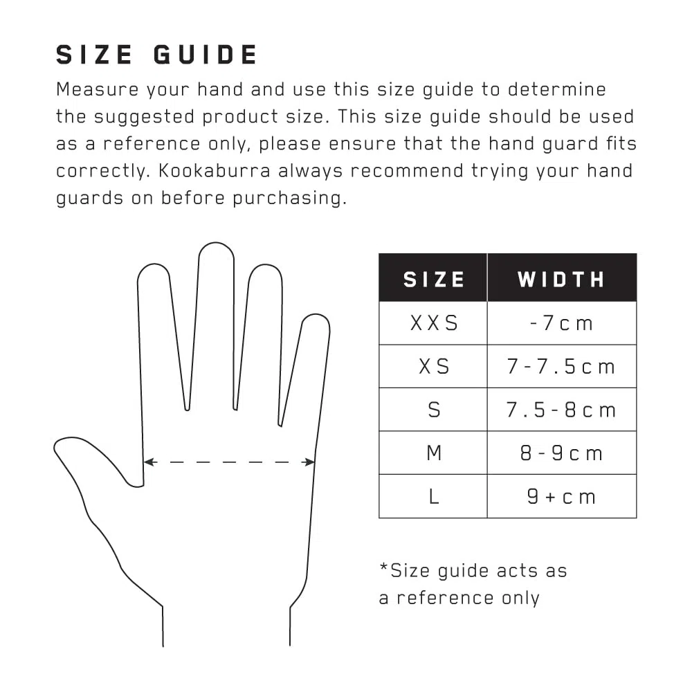 KOOKABURRA Rebuke Hockey Glove – High-Density Foam, Rubberised Palm, Indoor/Outdoor Use, Black