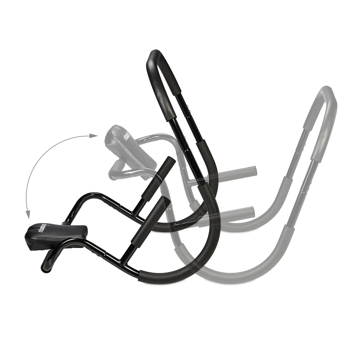 Relaxdays Bauchtrainer, Bauchmuskeltrainer, HxBxT: 68,5 x 69 x 65 cm, effektives Training zuhause, für Sit-Ups