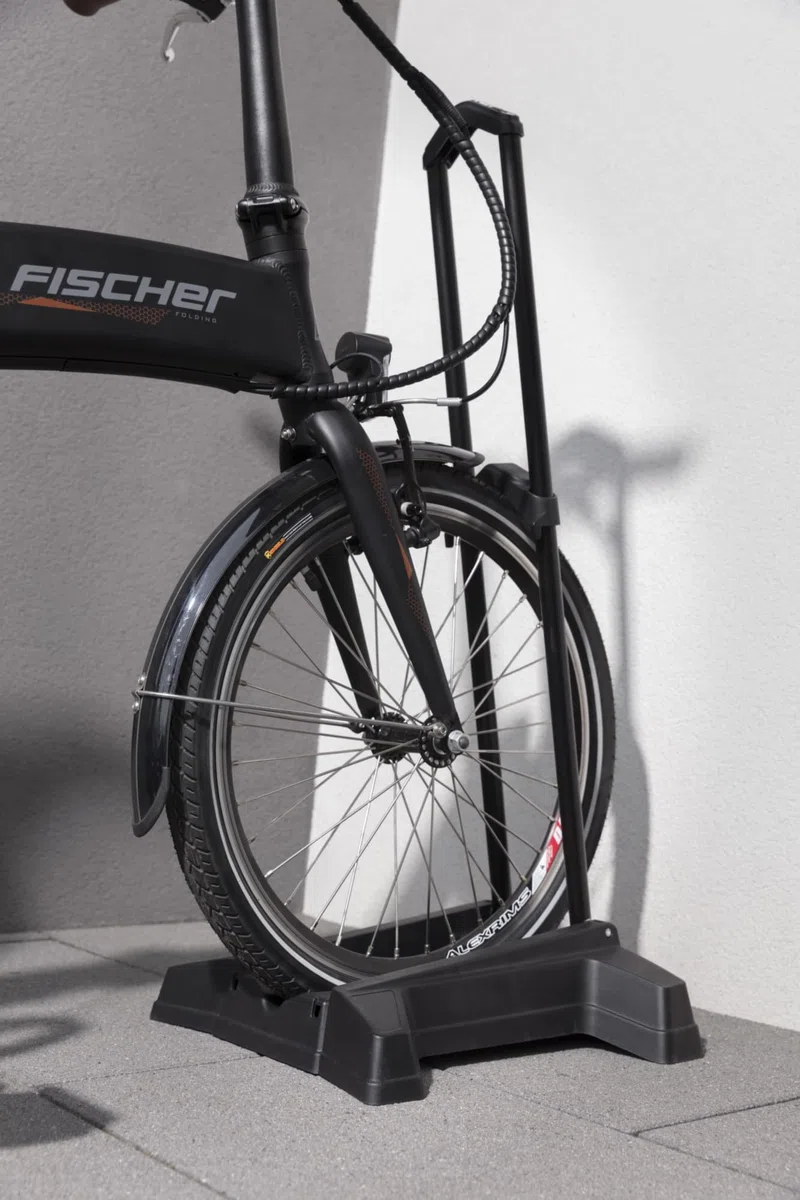 Fischer 10446 Support de vélo I Rangement pour vélo I Support à vélo I Parker à vélo Noir