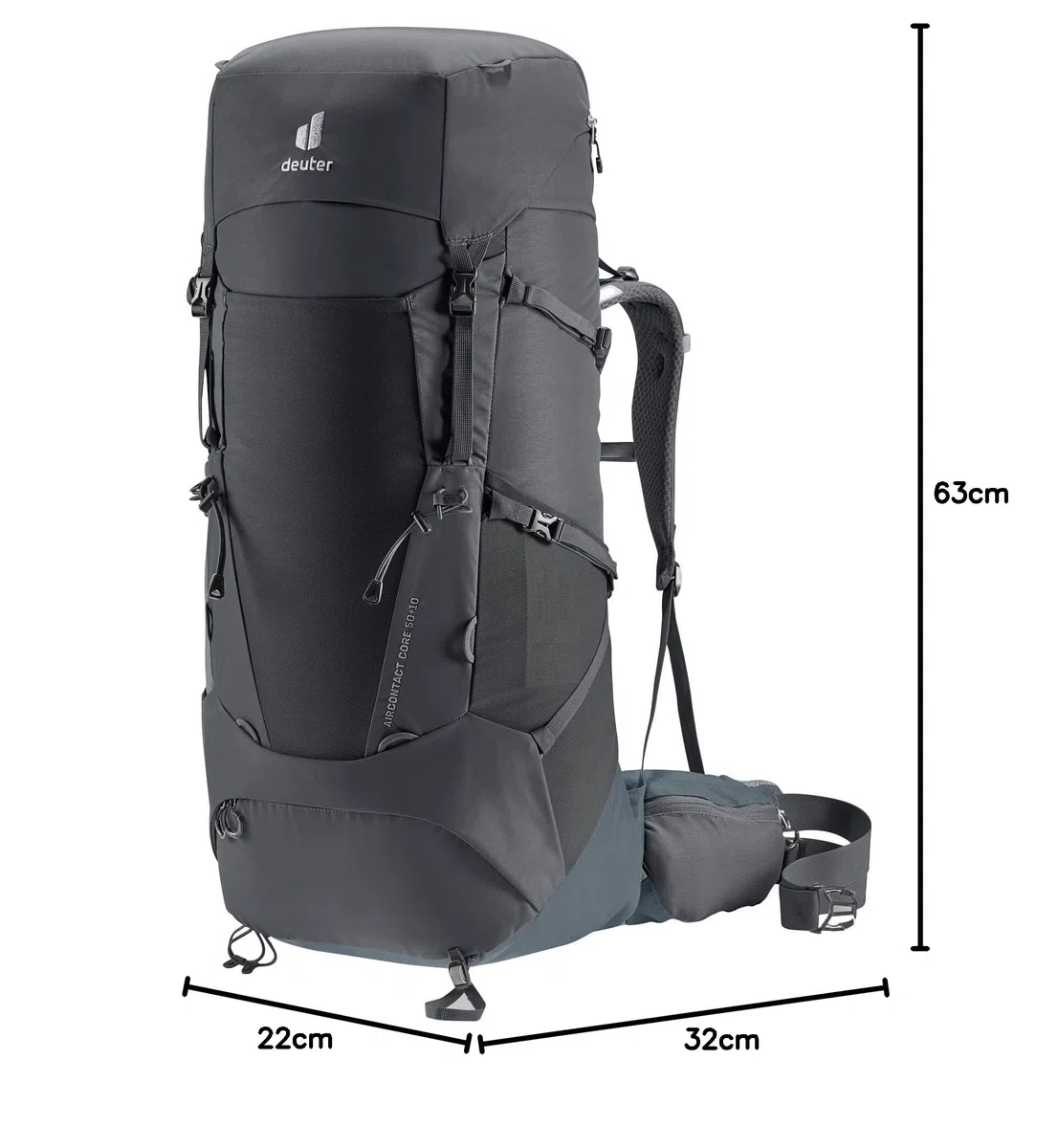 deuter Aircontact Core 50+10 Sac à dos de trekking Mixte (lot de 1)