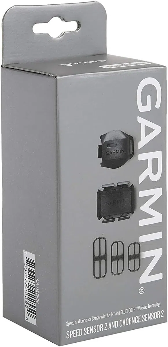 Garmin Capteur de Vitesse 2 et capteur de Cadence 2 - Mesure et Stockage de la Vitesse, de la Cadence et de la Distance Via Ant+ ou Bluetooth Le. À Monter sur Le moyeu de