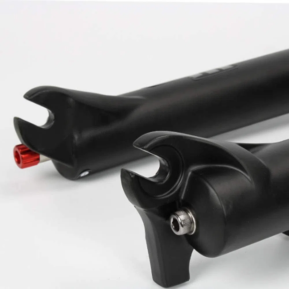 Fourche VTT 26 27,5 29 Pouces Fourche à Suspension VTT Voyage 120 mm, 1-1/8 Tube Droit/Tube Conique Fourches VTT (Verrouillage à Distance Conique, 27,5 Pouces)