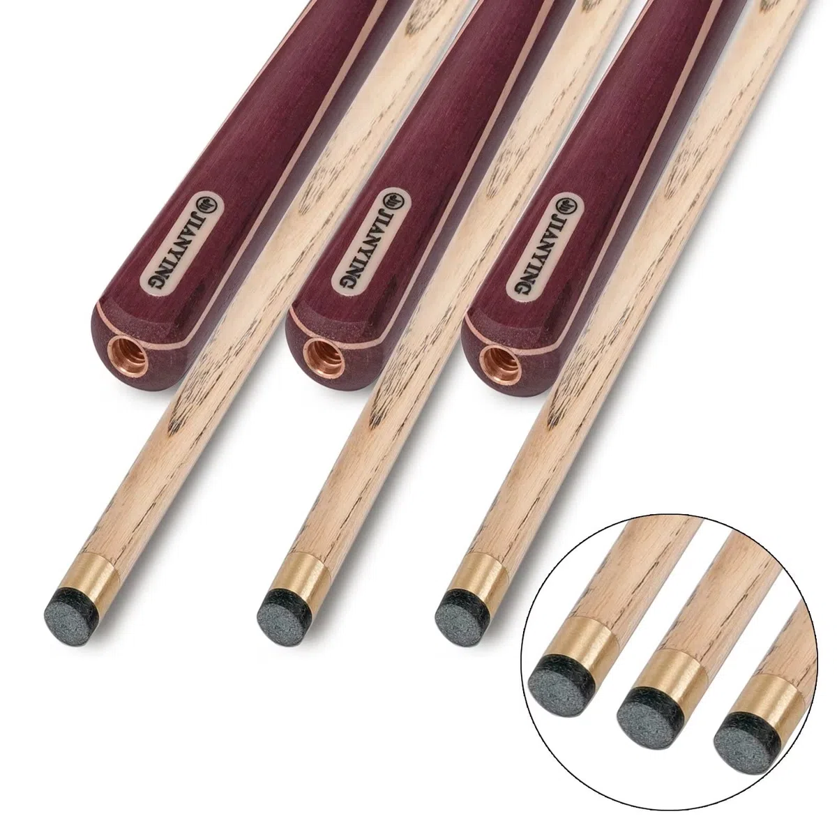 AONETIGER Queue de Billard 3 Pièces 145 cm Embout 10mm Professionnel Snooker Cue avec Extensions et 3/4 Tube/Étui Rigide Choisir