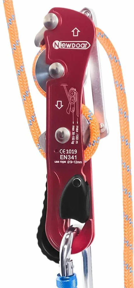 NewDoar Descendeur d'escalade pour cordes 9-12 mm - Certification CE