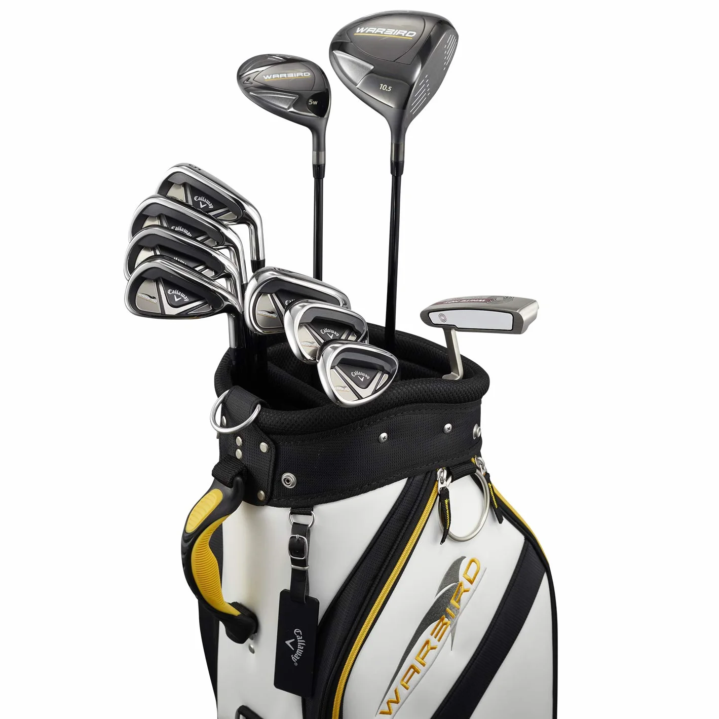 Callaway Golf Warbird 2021 Lot complet de clubs pour homme, tige graphite (10 clubs + sac)