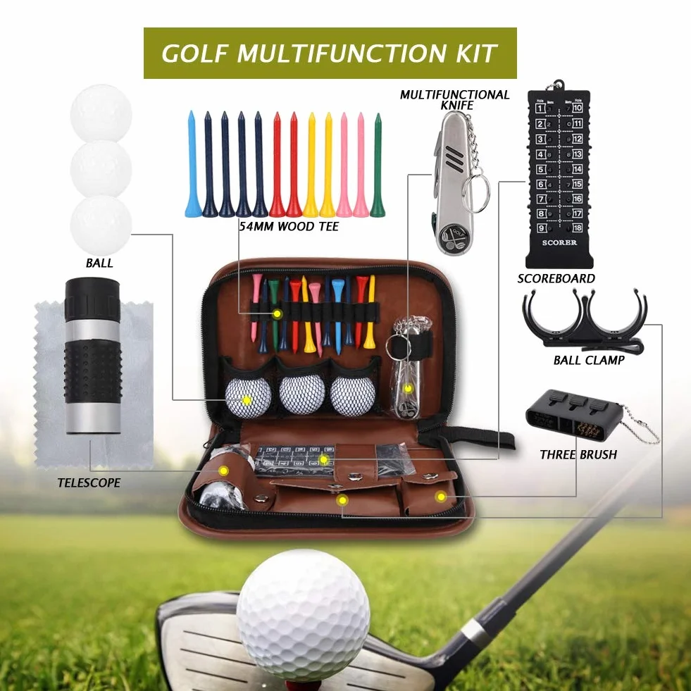 Golf Set Organisateur, Golfeurs Multifonctionnel Ensemble D'Outils De Golf Accessoires