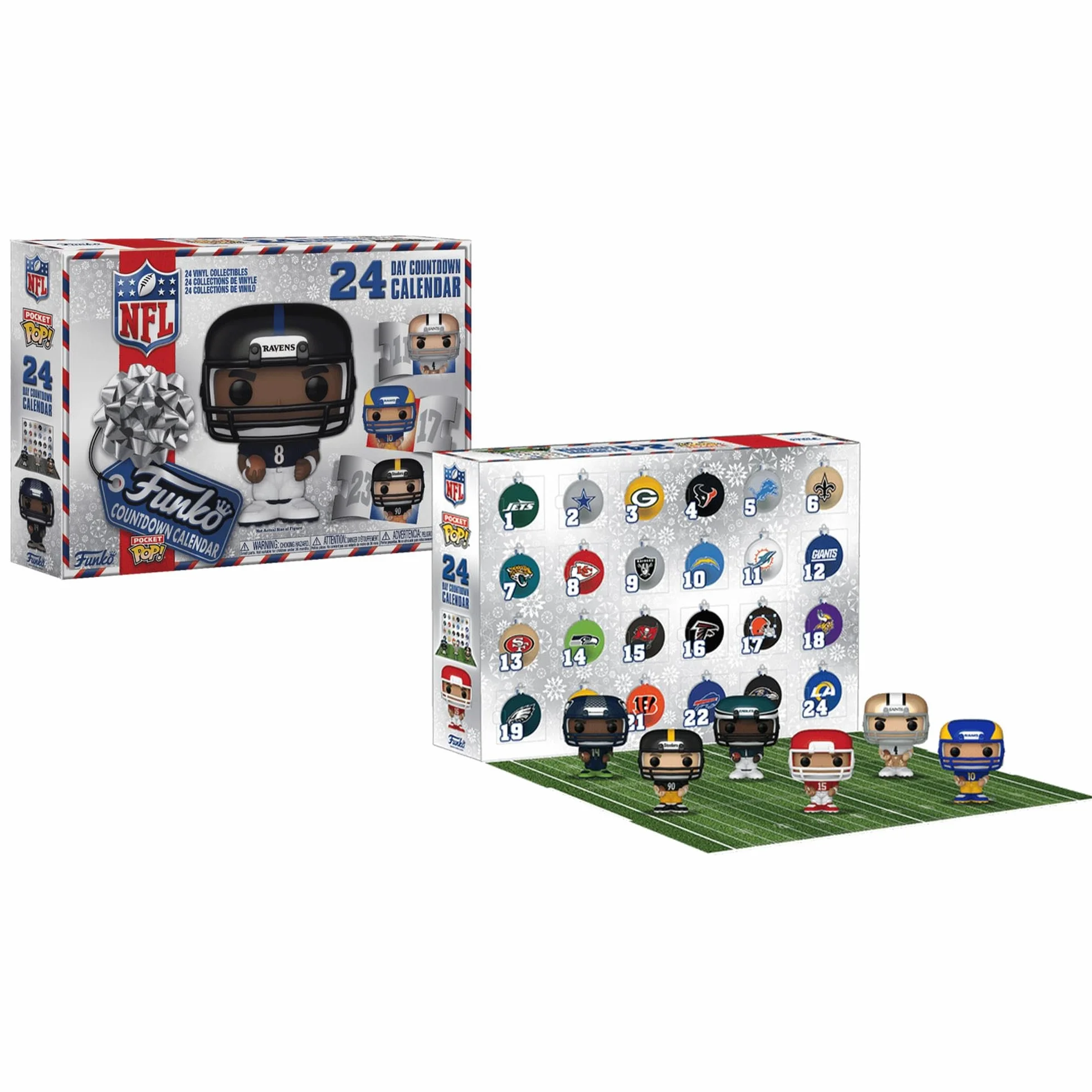NFL Football 2024 Edition Funko Pocket Pop Calendrier de l'Avent