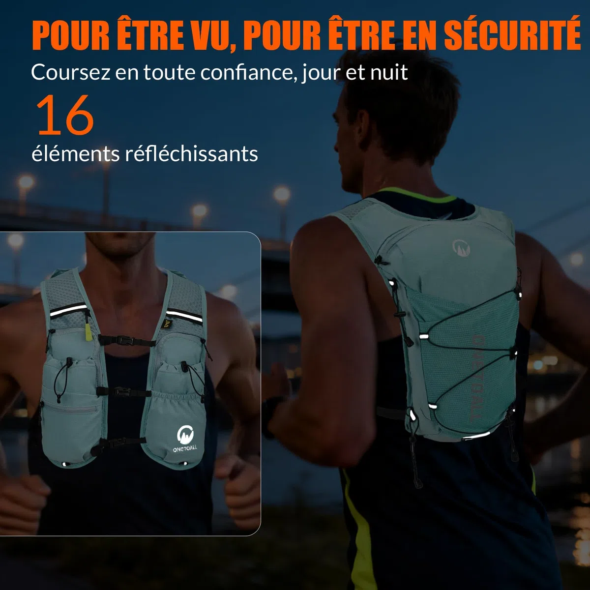 Gilet Hydratation Running Femme Est Un Gilet Course à Pied pour Trail et Randonnée, avec Poche à Eau 2L TPU et Flasque 500ml, Léger et Respirant pour Un Confort Optimal sans Rebond