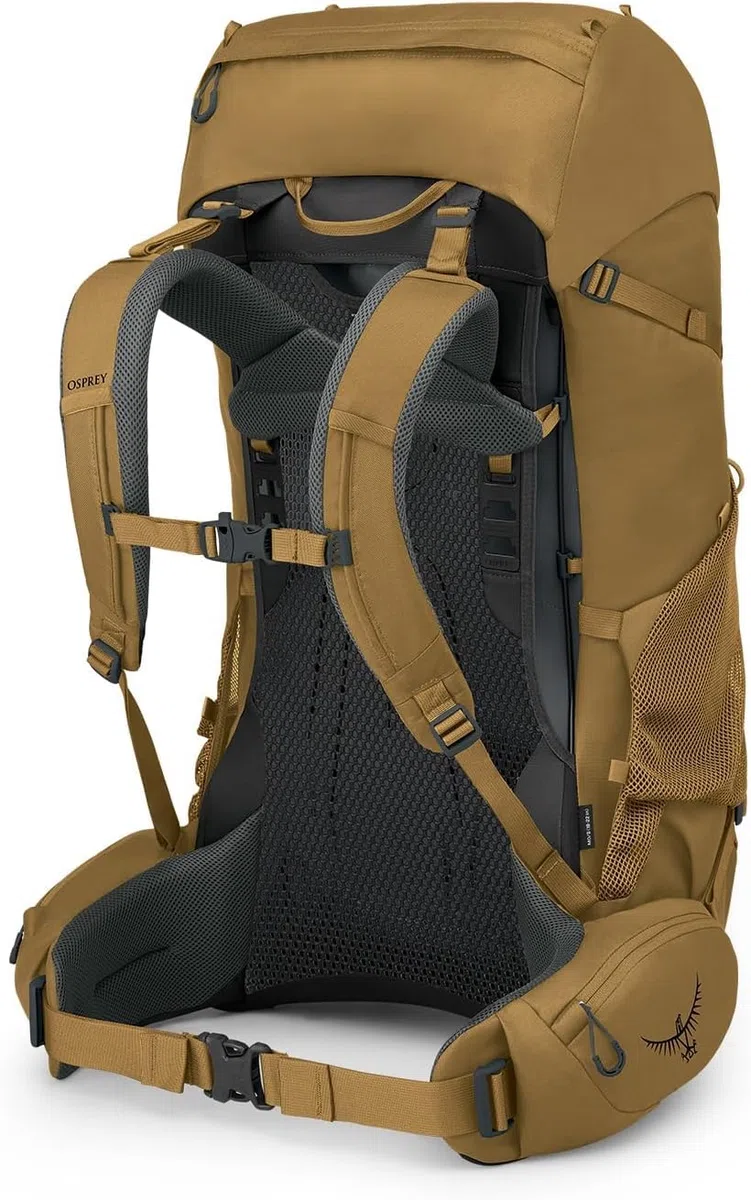 Osprey Rook Homme Sac à dos, 65L, Histosol Brown/Rhino Grey, O/S
