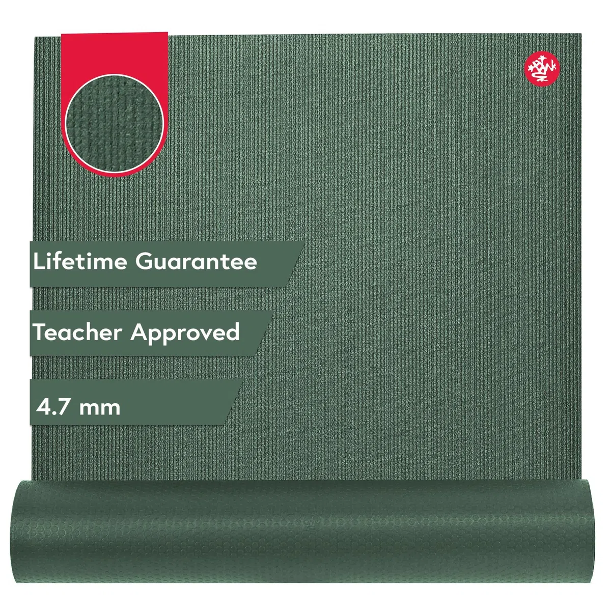 Manduka Prolite Tapis de Yoga, texturé adhérent de 4,7 mm, Ultra Dense, entraînement de Yoga, Studio à Domicile, Pilates, recommandé par Les Enseignants