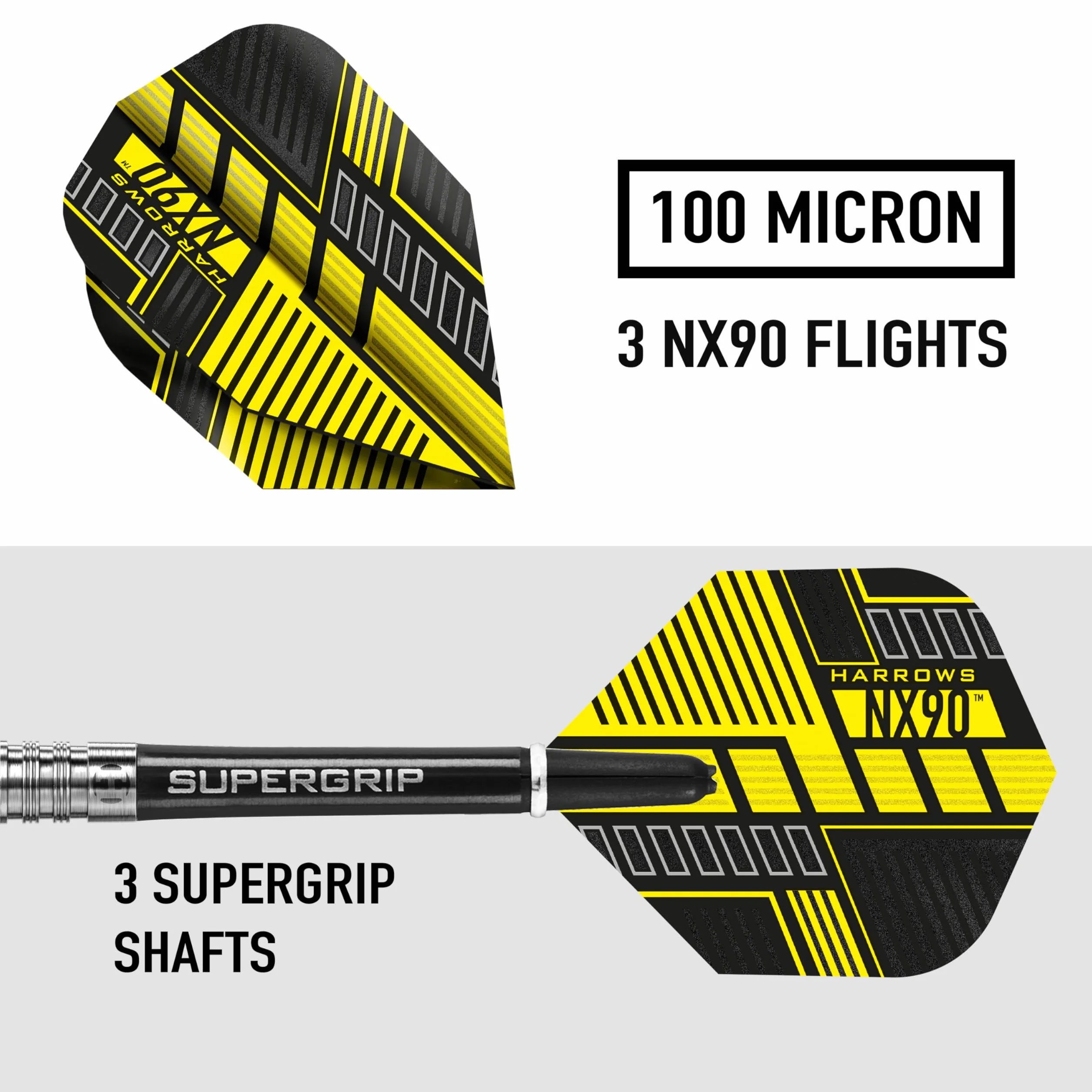 Harrows NX90 90% Soft Tip Fléchettes Pointe Plastique 18g
