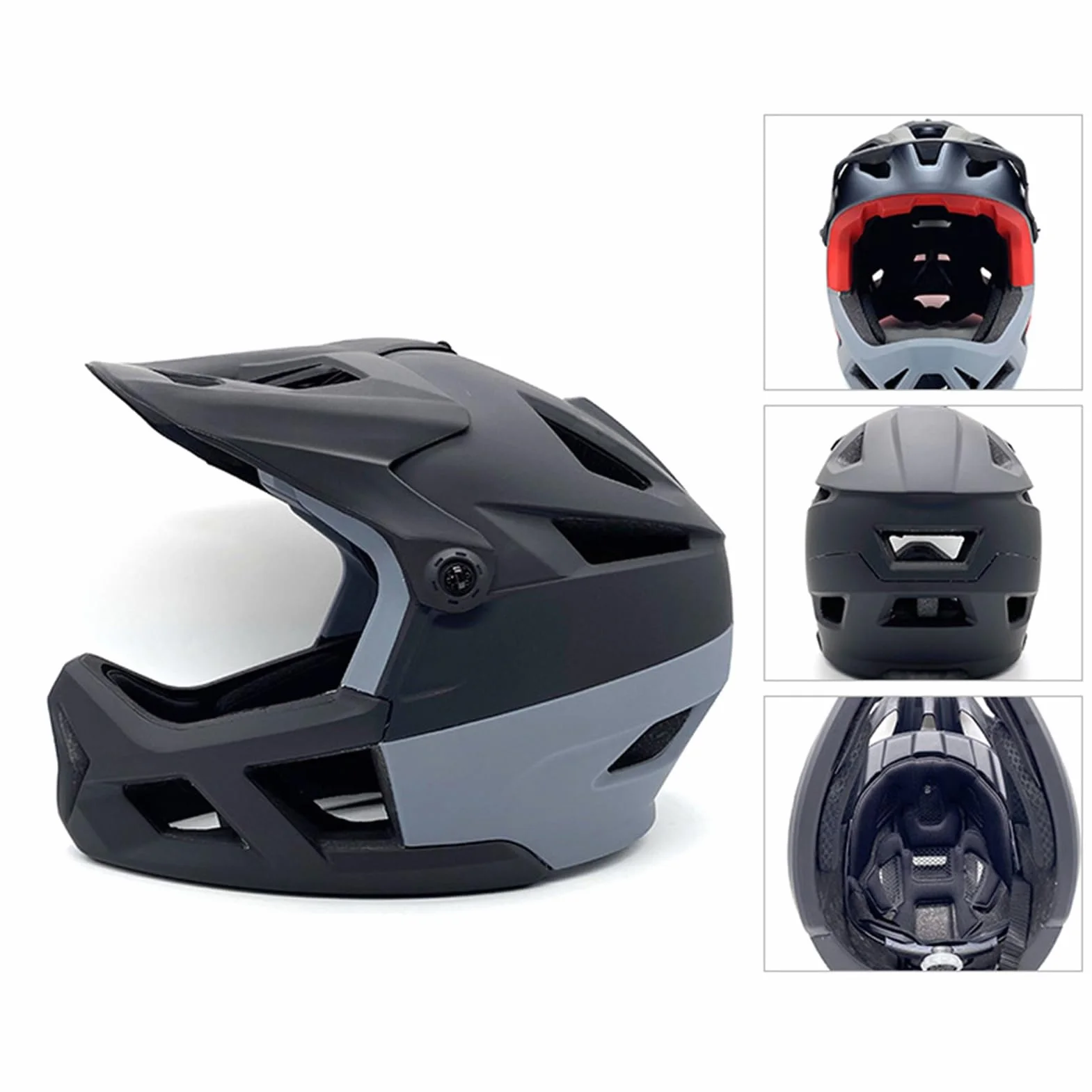 Kavolet Casque de Vélo pour Femme et Homme, Intégral pour VTT et Route, Léger, Visière Réglable et Connexion de Lunettes, 55-59 cm, Résistant aux Chocs