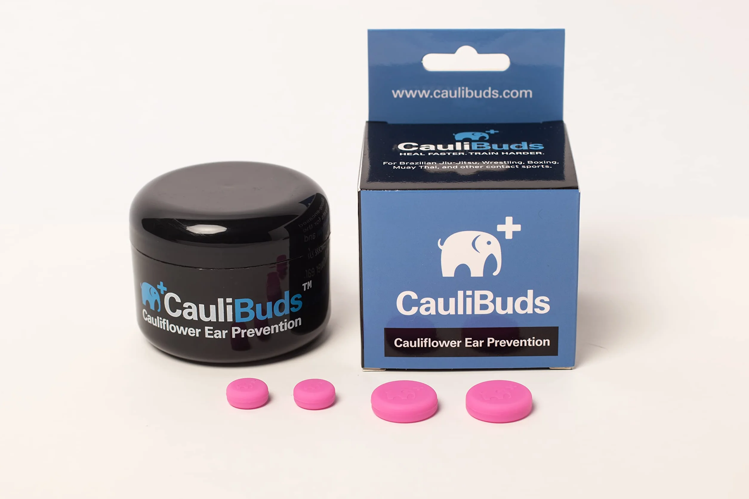 Aimants d'oreille en forme de chou-fleur – Kit de compression magnétique en silicone de qualité supérieure pour prévention et traitement des oreilles de chou-fleur en BJJ, lutte, MMA et