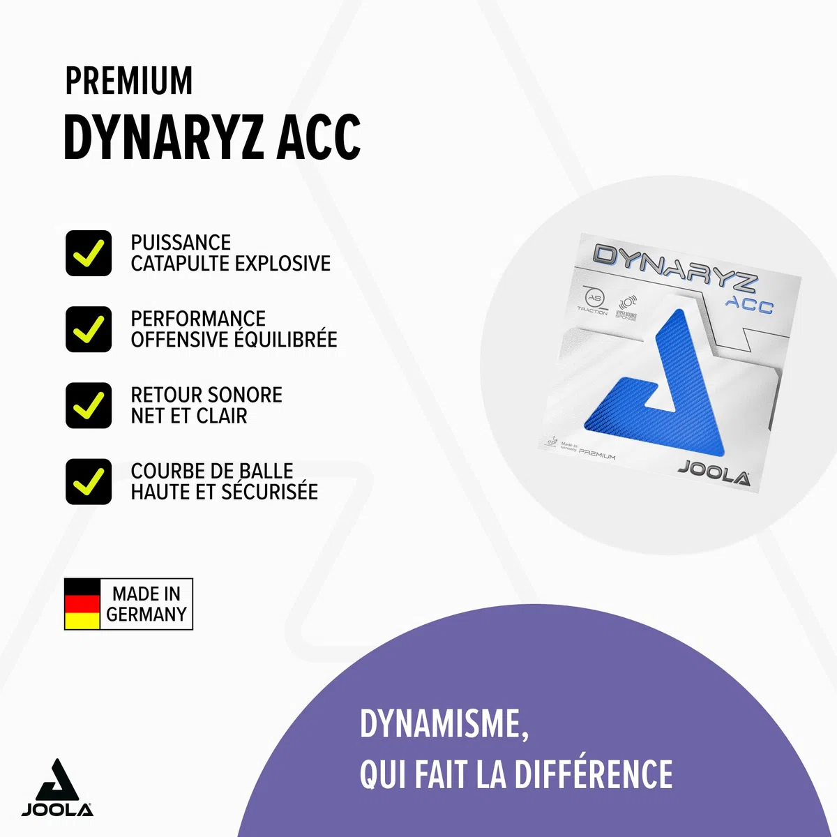 JOOLA Revêtement de Tennis de Table Dynaryz ACC