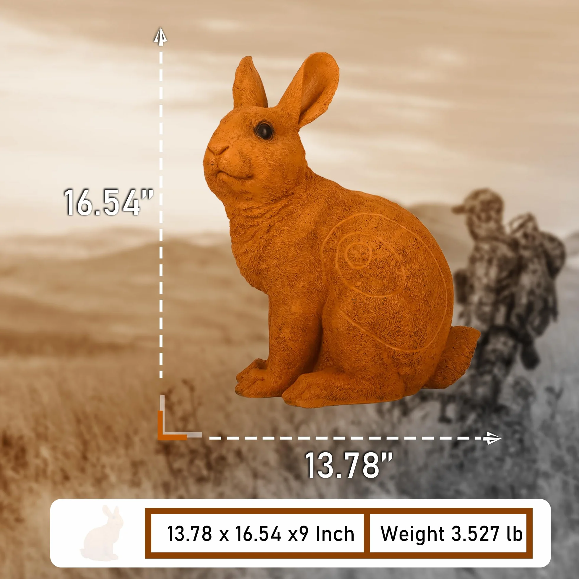 Archery Targets Rabbit 3D Animal Shooter avec support de groupe pour la chasse aux cibles
