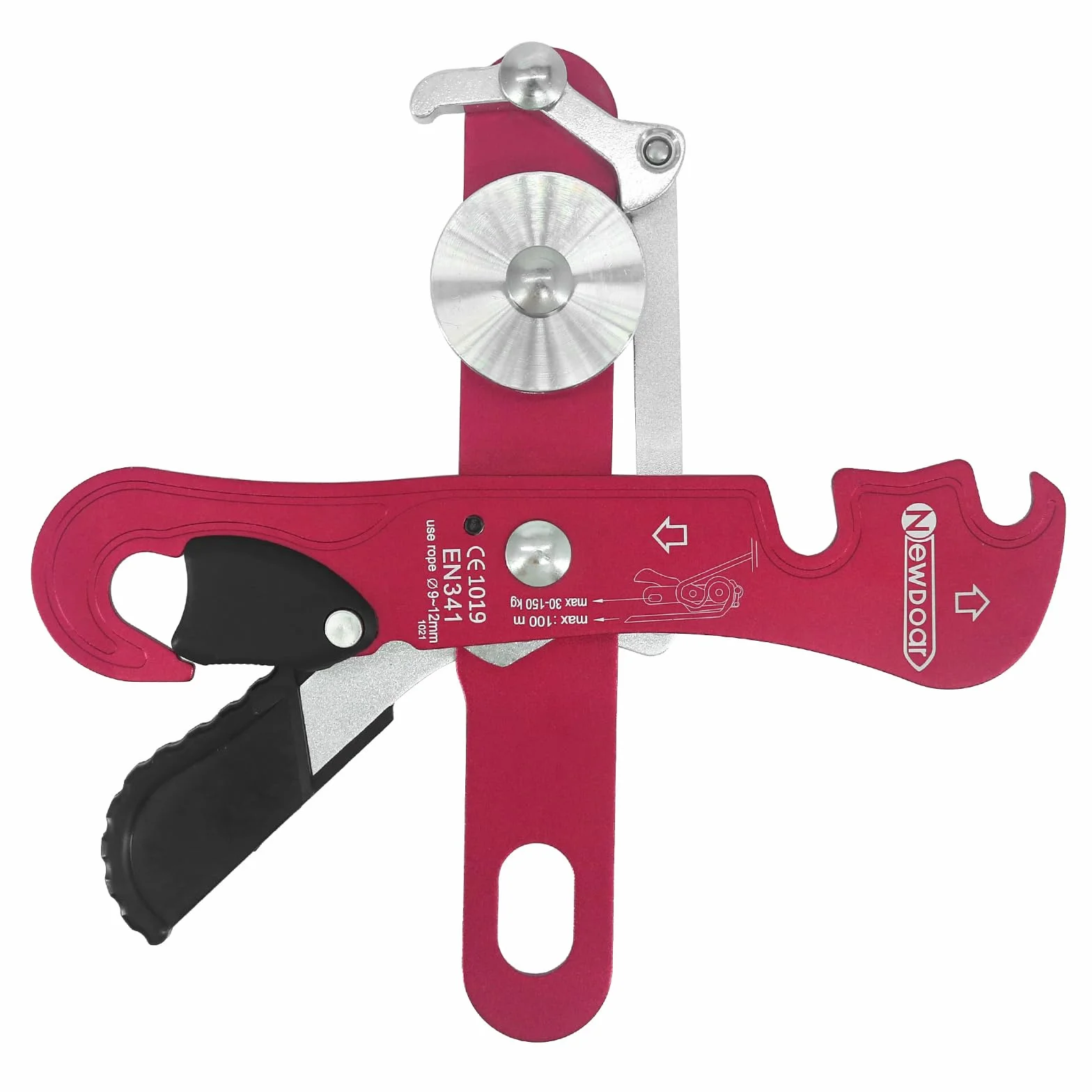 NewDoar Descendeur d'escalade pour cordes 9-12 mm - Certification CE