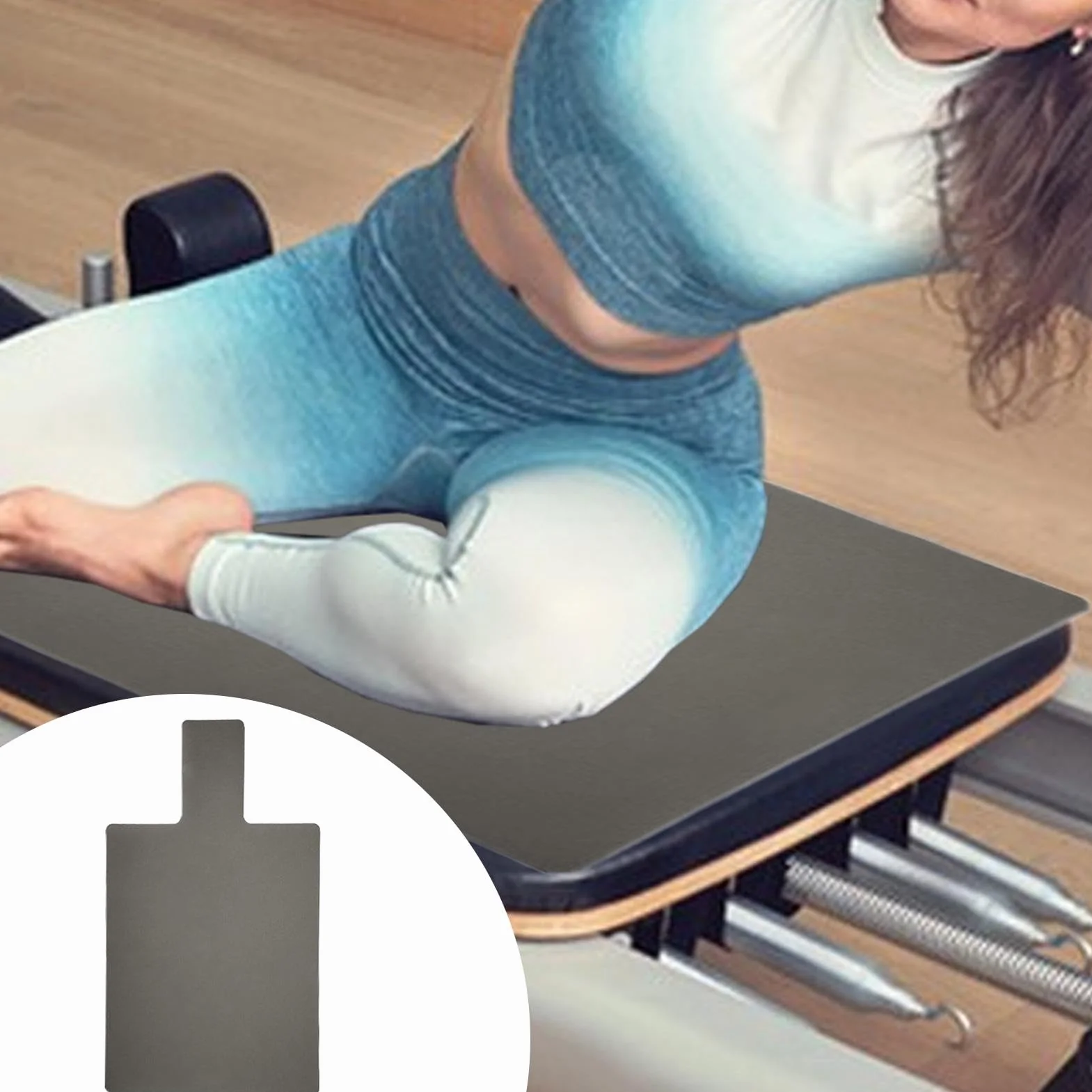 Tapis de réformateur Pilates antidérapant extra épais pour yoga et voyage