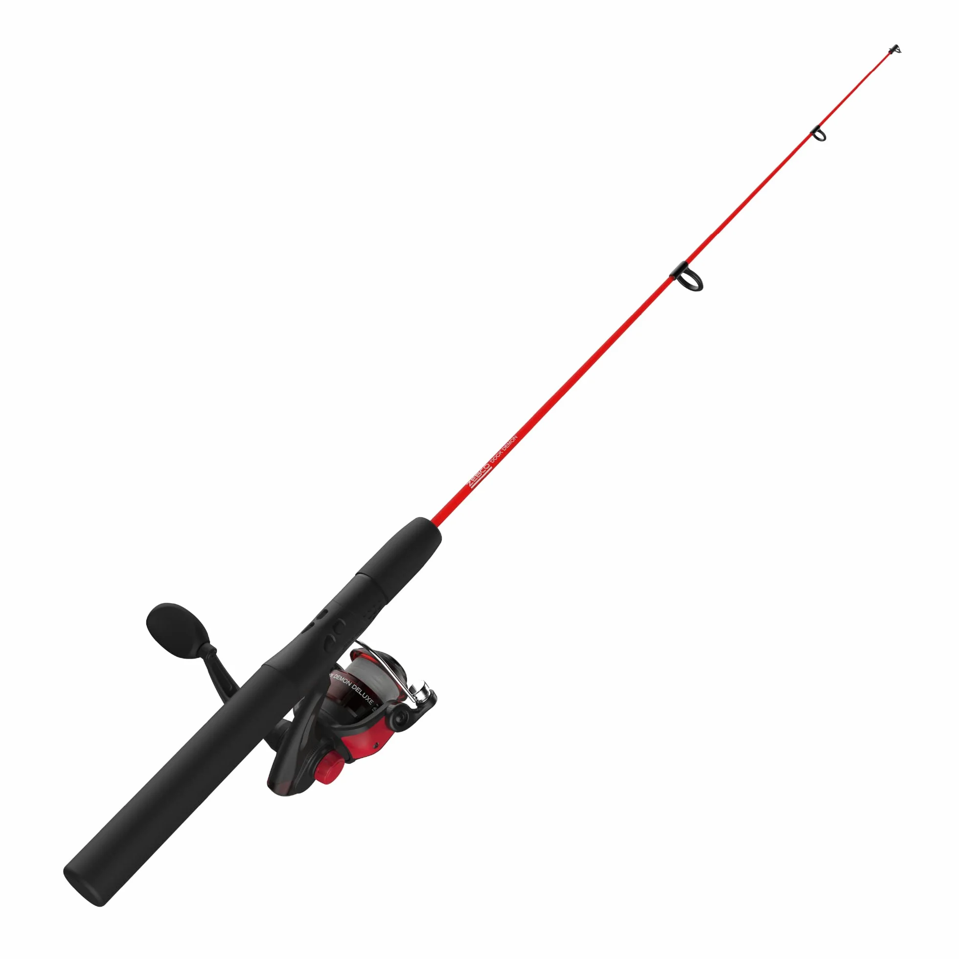 Zebco Dock Demon Moulinet à Lancer léger, Canne à pêche et Moulinet à Lancer léger, Canne en Fibre de Verre Durable de 76 cm, système Anti-Retour Quickset