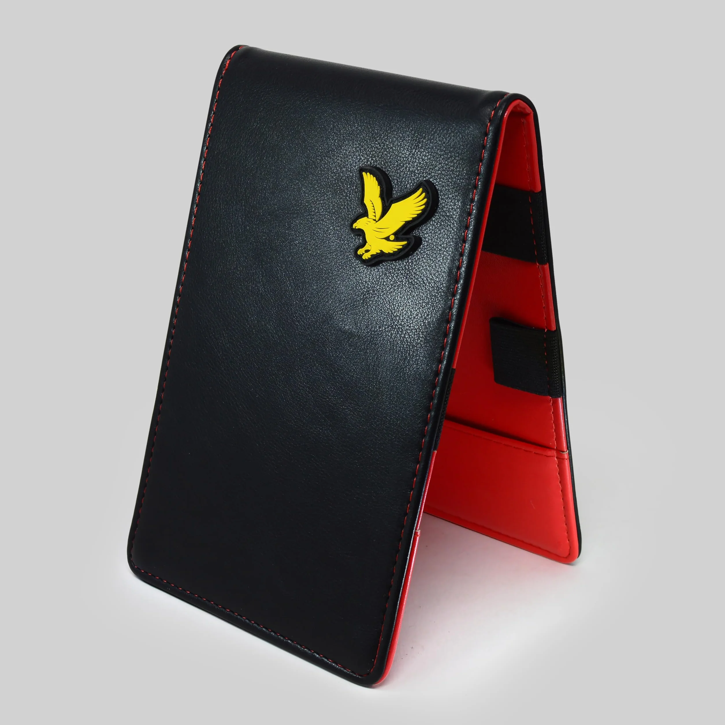 Lyle & Scott Unisex Golf Yardage Book Holder, Black