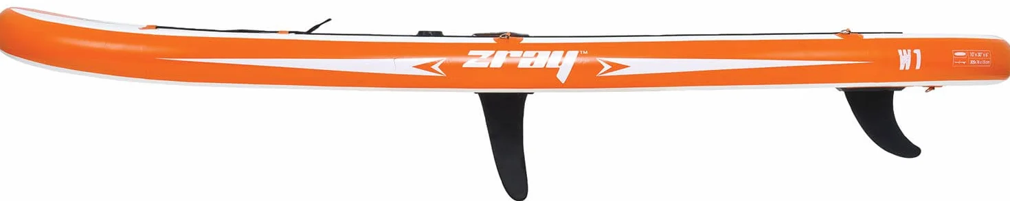 Zray, Sup Stand Up Paddle Gonflable Windsurf 10', PB-ZW1, Planche Gonflable Dropstitch avec Pack Pagaie, Voile/Gréement, Leash, Pompe, Sac de Transport et Kit, Jusqu’à 120kg, 246l, 305x76x15cm