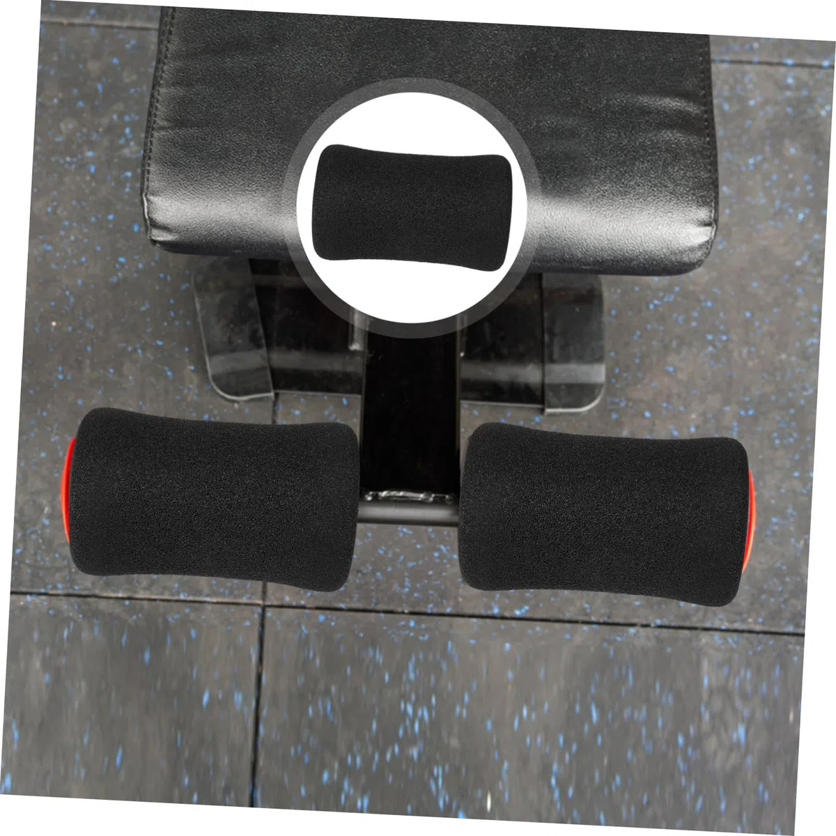 BESPORTBLE 10 Pièces éponge Banc Musculation Banc de muscu Tube Mousse Manchon d'entraînement AB Remplacement du Patin du Rouleau Coussinets en Mousse pour Les Pieds Tube en Mousse