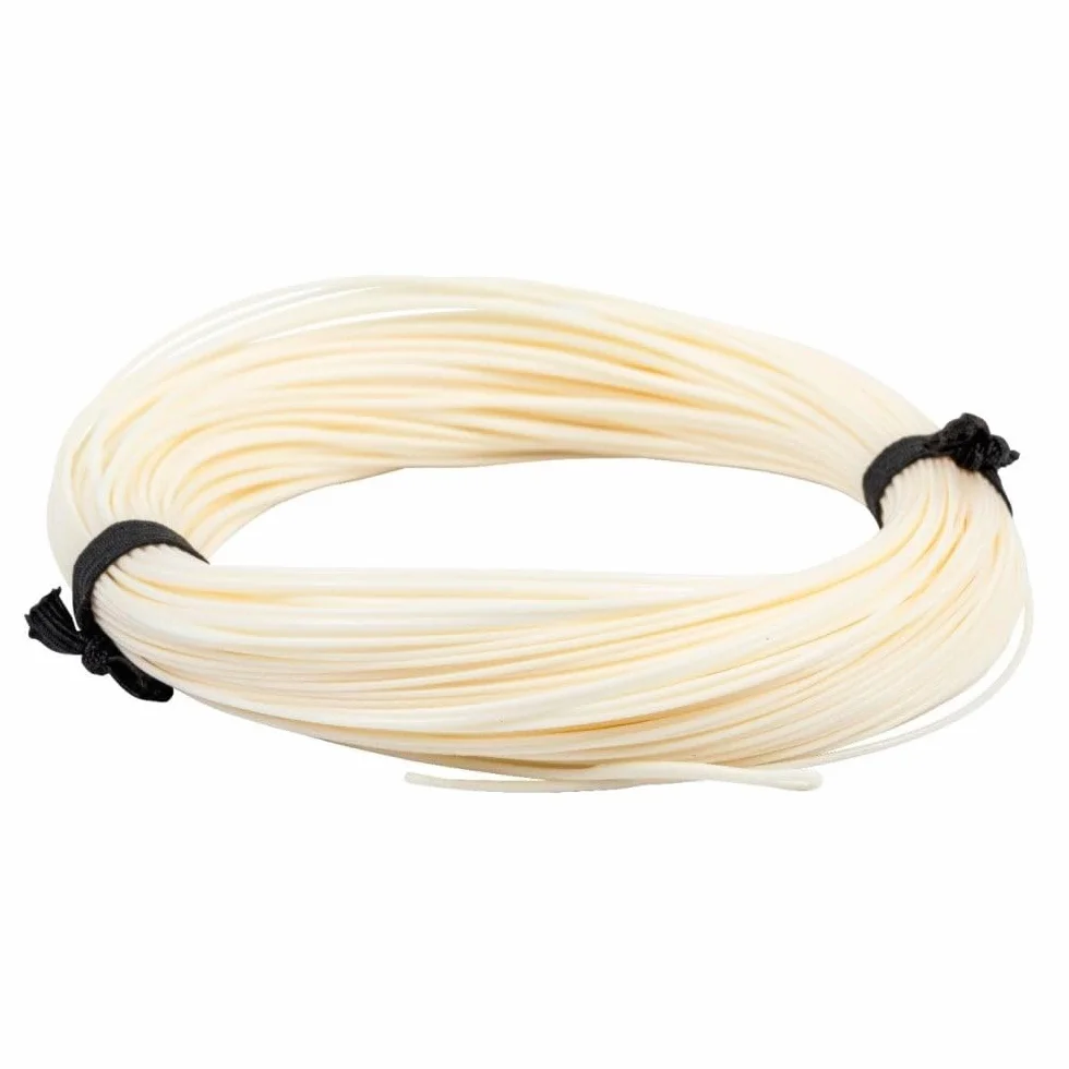Snowbee XS Floating Fly Line, Ivory, 90 ft, Ultra-Low Friction Coated PVC, WF3–WF8, Balanced Taper for Distance and Delicate Presentation on Rivers and Stillwaters