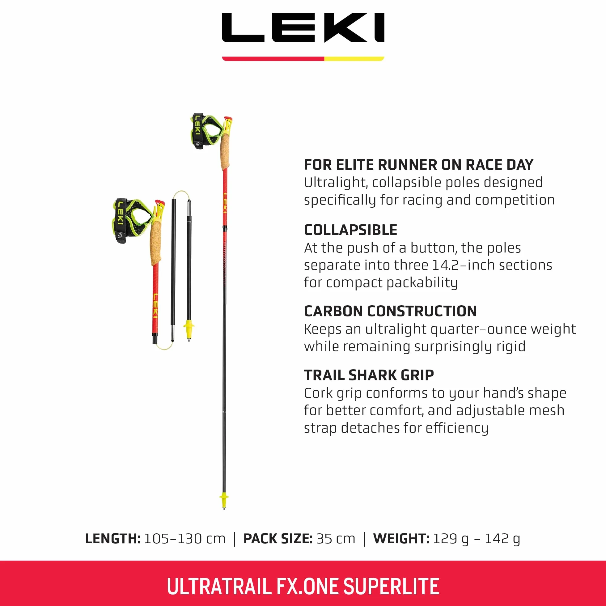 LEKI Ultratrail FX.One Superlite bâtons de Trail