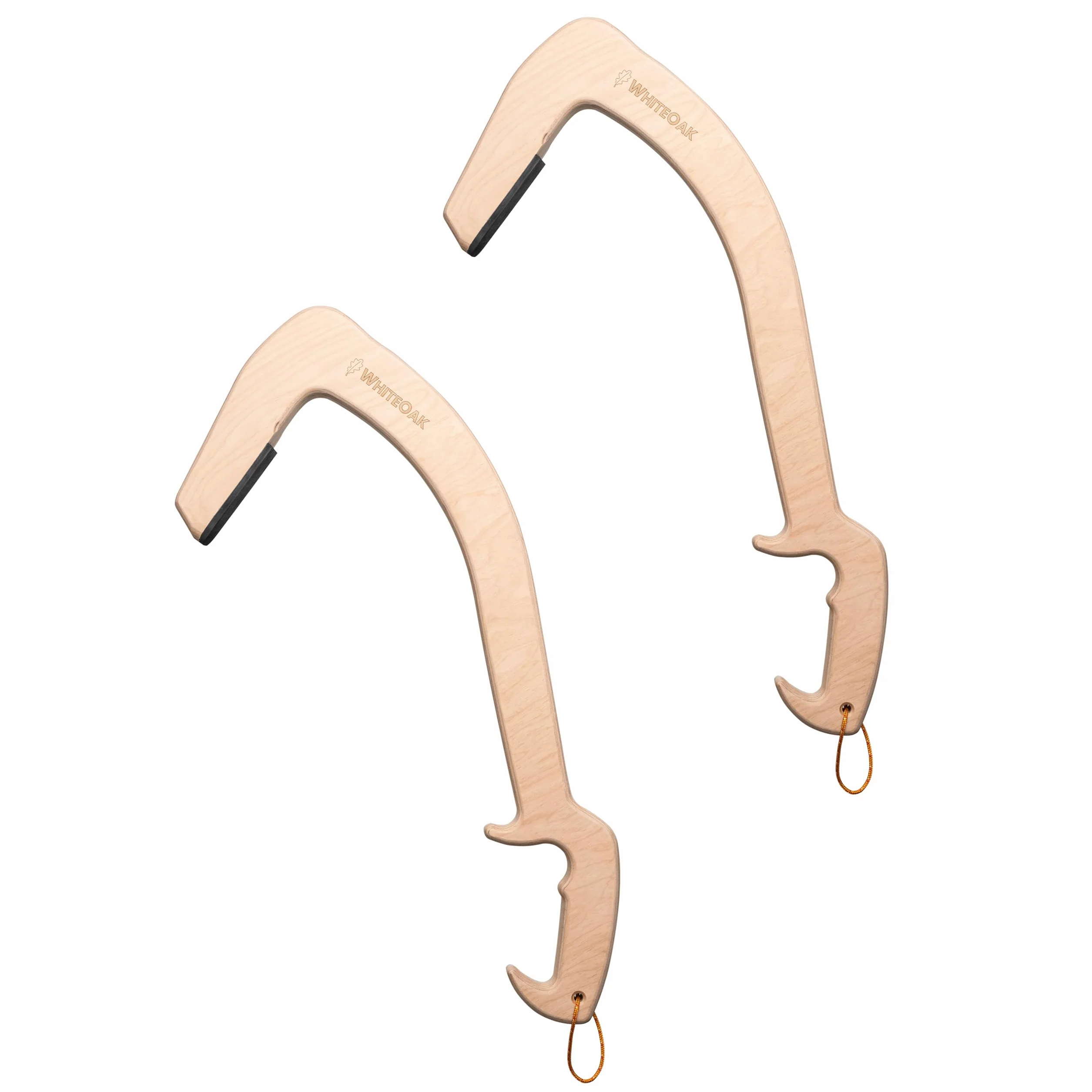 Whiteoak Piolets d'Entraînement en Bois I Outils d’Entraînement en Salle pour Escalade sur Glace I Escalade Mixte & Drytooling avec Pointes en Caoutchouc Vibram I 1 Paire