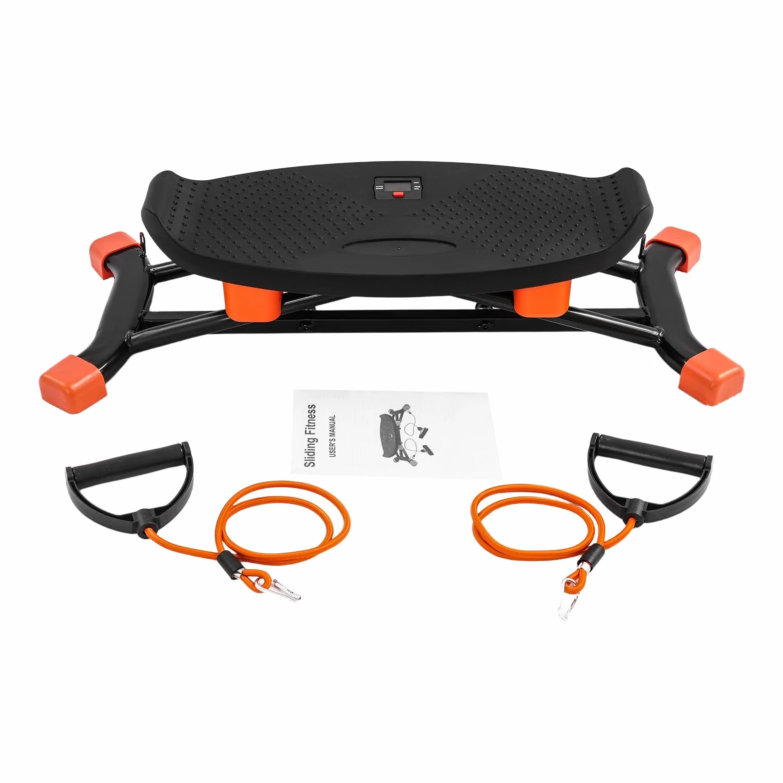 Machine de ski d'intérieur - Appareil d'entraînement de ski pour la maison avec bandes de résistance - Appareil de ski simulé pour entraînement complet du corps - Base antidérapante et affichage des
