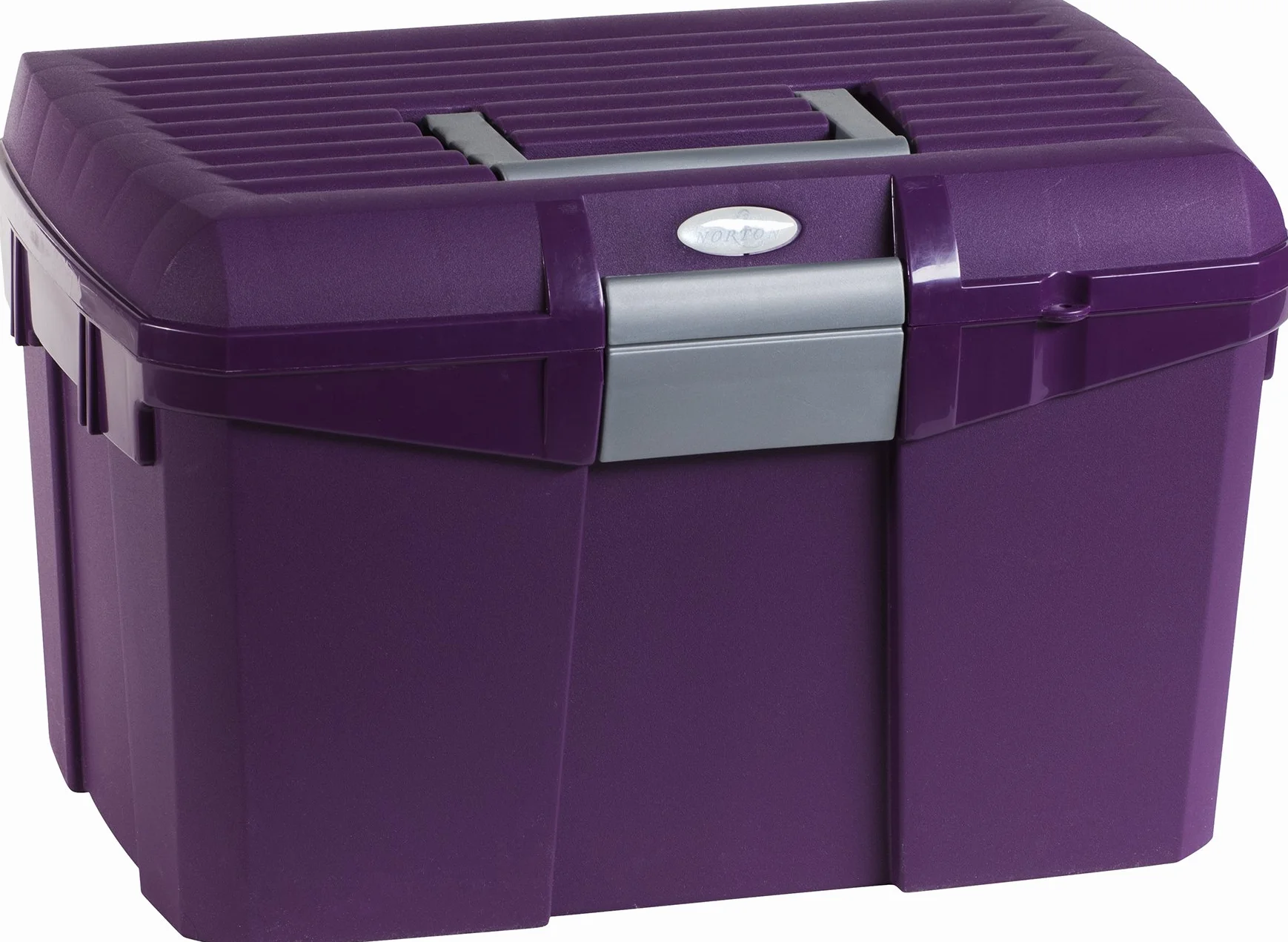 Norton 700004 Boîte à Tack Box Mixte Adulte, Violet/Gris, 40 x 27,5 x 24,5 cm