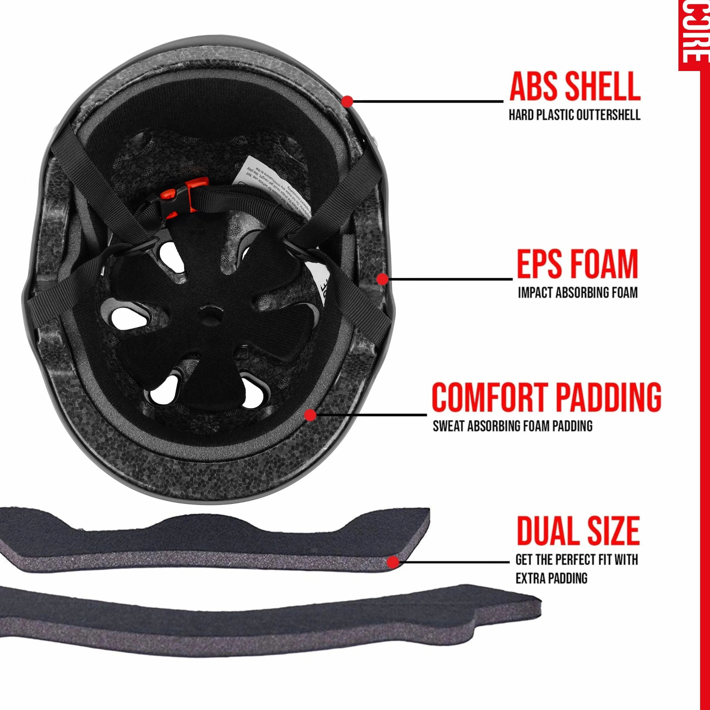CORE Basic Casque Gris XS-S