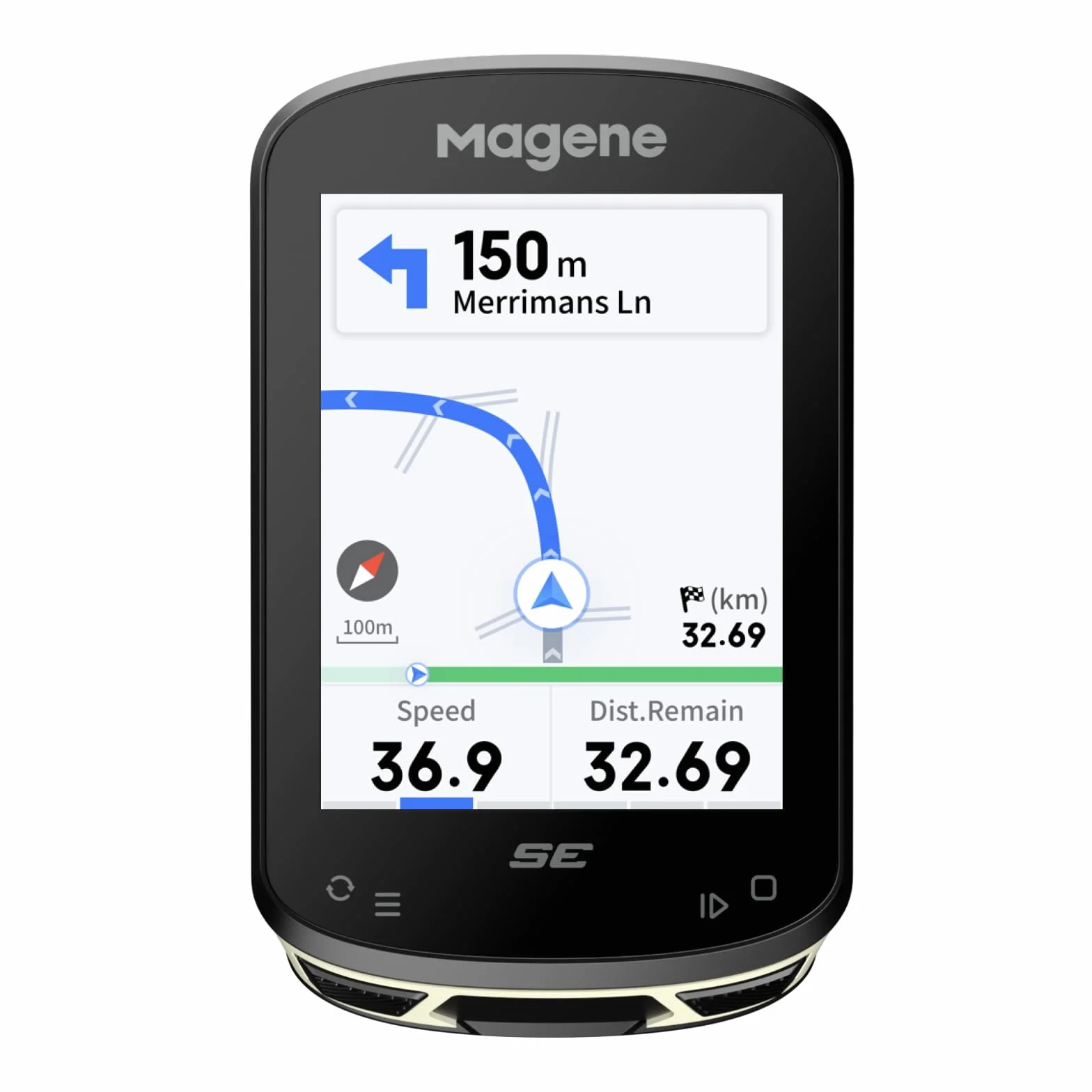 Magene C506SE Compteur Vélo GPS sans Fil, Écran Couleur Étanche de 2,4'', Navigation Routière, Bluetooth&WiFi, Données Personnalisées, 11 Langues