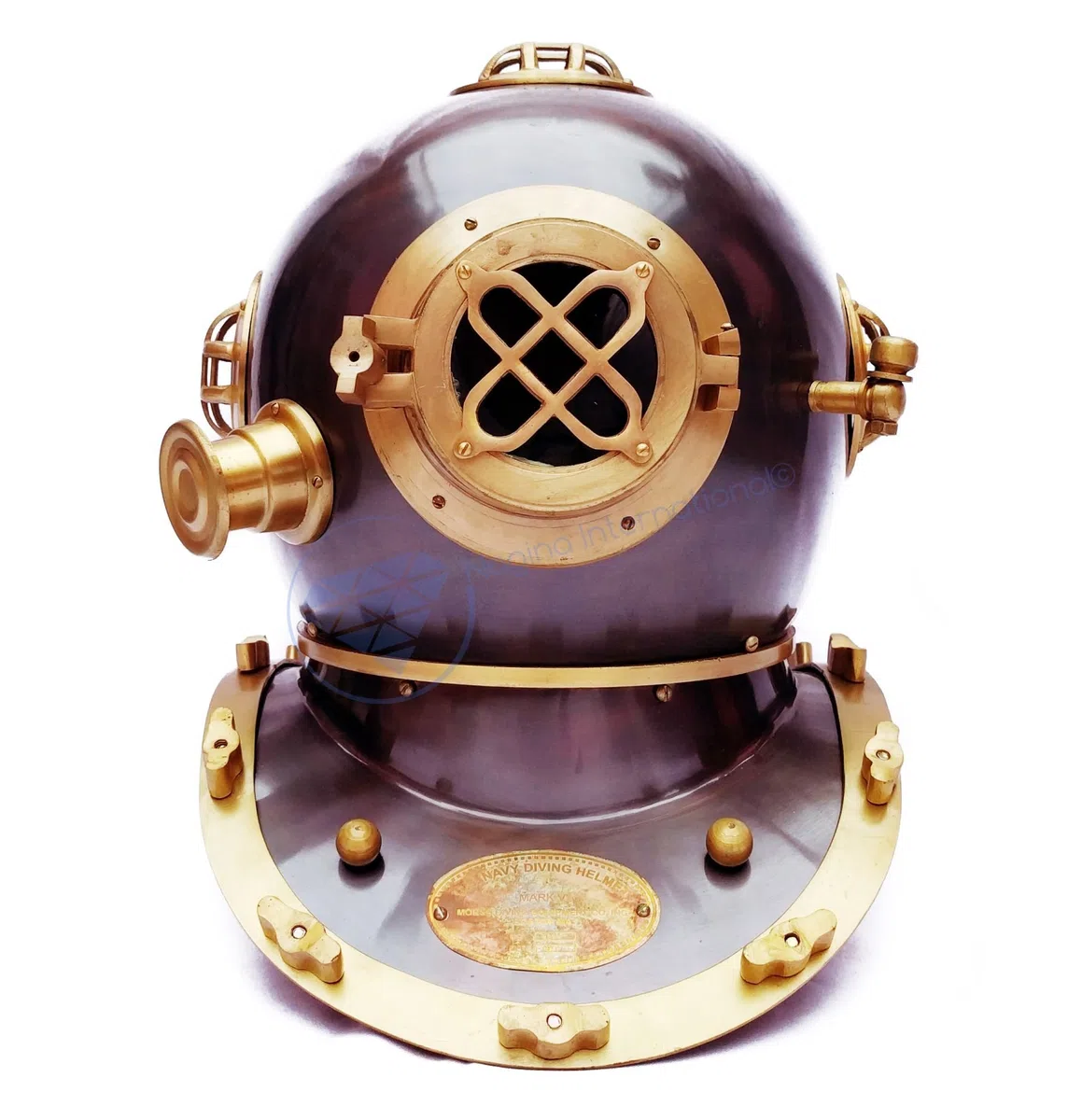 Casque de plongée pour Plongeur, Marine, Marine, Marine, 18 ", Finition cuivre Antique | Cadeau de la Marine | Nagina International