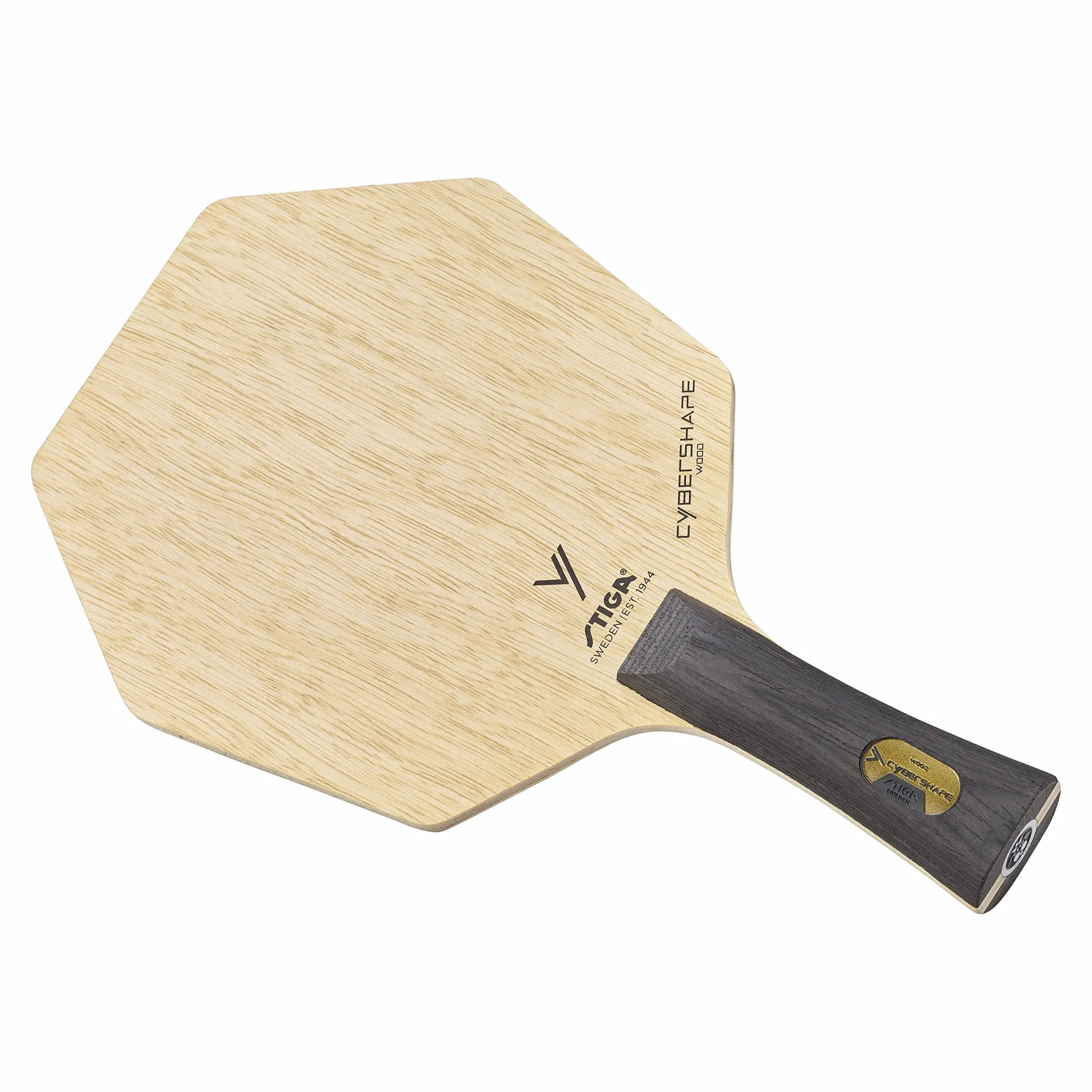 STIGA Cybershape Wood Tennis de Table en Bois – Raquette Forme Exclusive