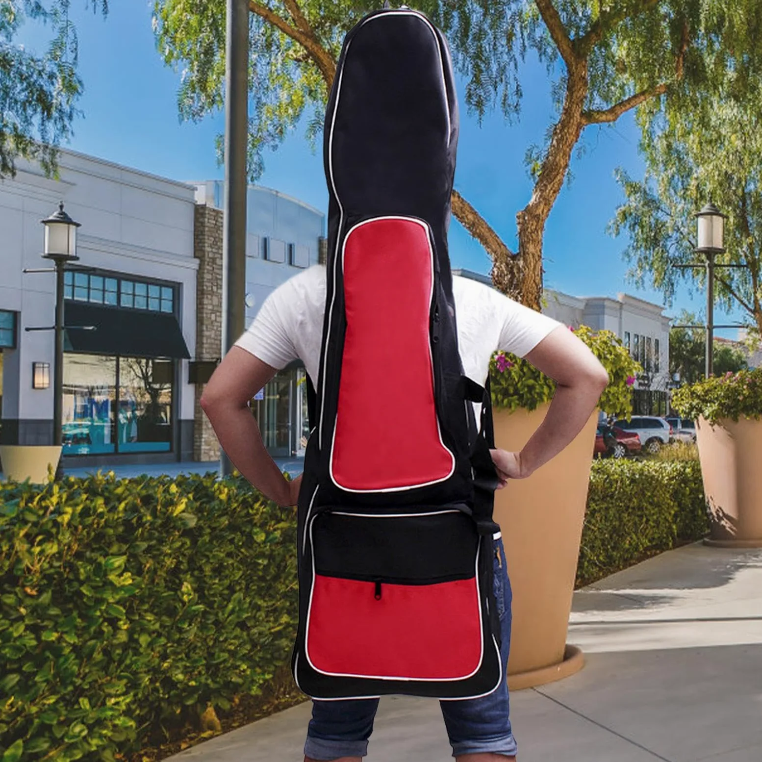 LOVIVER Sac d'escrime - Sac de rangement d'escrime - Sac à dos pour escrimeurs débutants - Taille 116cm x 32cm - Noir