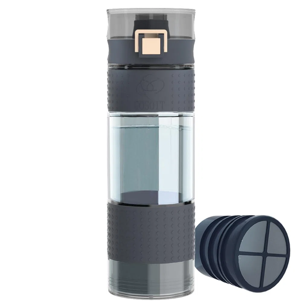 Bouteille purificateur d'eau pour randonnée, camping, voyage et sport, survie, bouteille de filtration d'eau ultra-filtrante pour survie d'urgence 500 ml