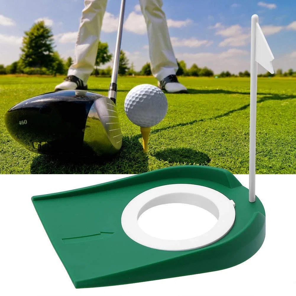 SOONHUA Tapis de Golf Intérieur/Green Putting Practice Cup Golf Putting Trou Aides à La Formation Plastique Practice Putting Indoor & Outdoors