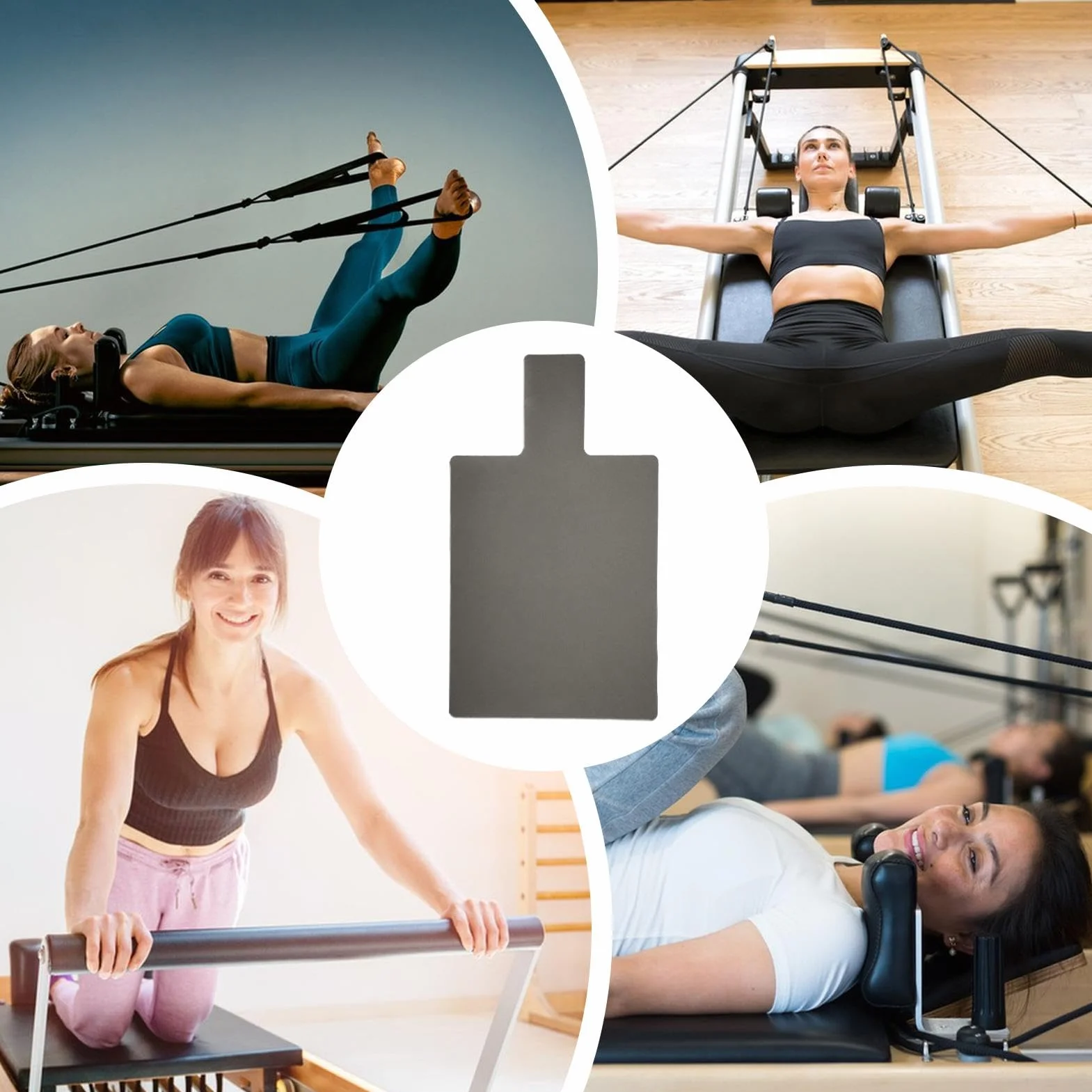 Tapis de réformateur Pilates antidérapant extra épais pour yoga et voyage