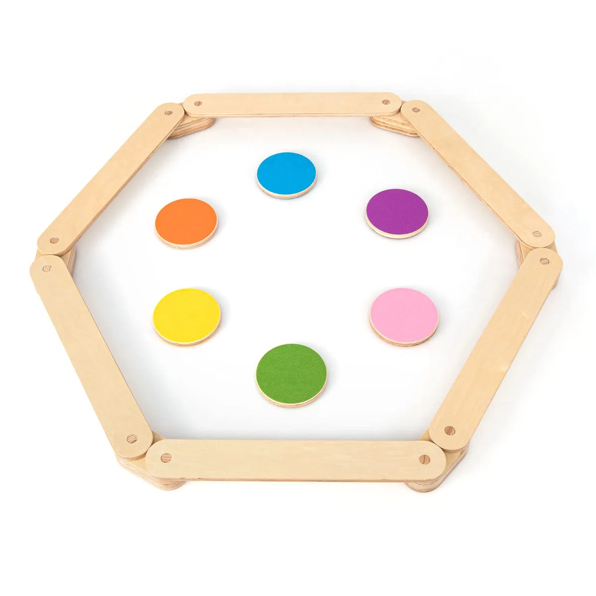 GOPLUS Poutre Équilibre Enfant, 12PCS Parcours de Motricité avec Pierre de Marche, Jouets d'Équilibre Intérieur en Bois, Charge 40 kg, pour 3-7 Ans, Multicolore