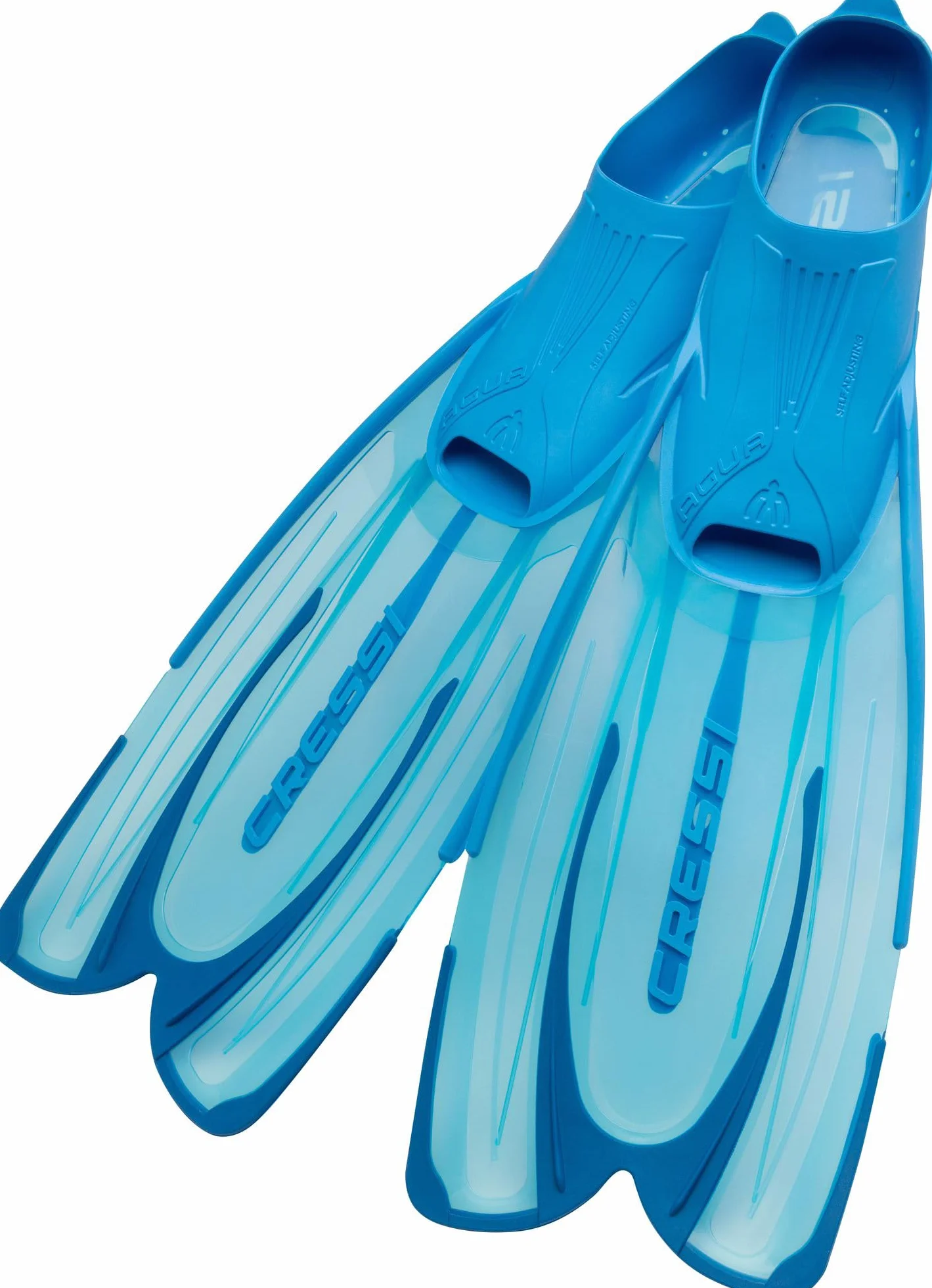 CRESSI Agua Fins - Palmes Chaussantes de Snorkeling, Unisexe Adultes et Enfants