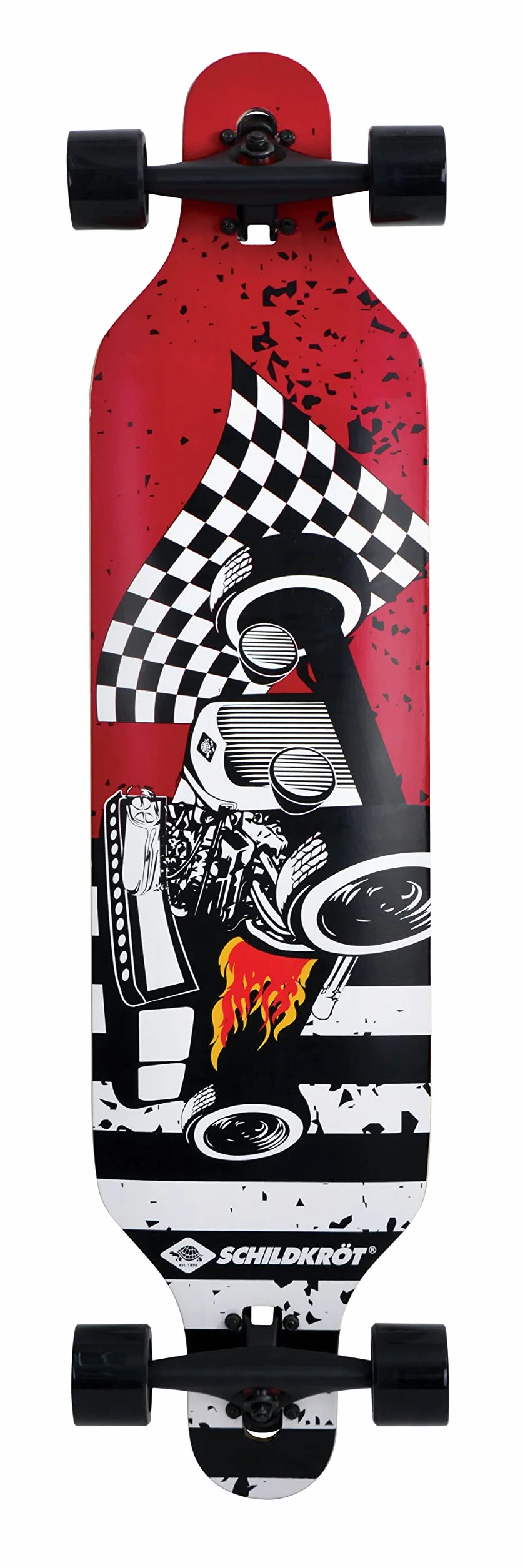 Schildkröt Longboard Freeride 41" Bois d'Érable Collé 9 Plis ABEC-11