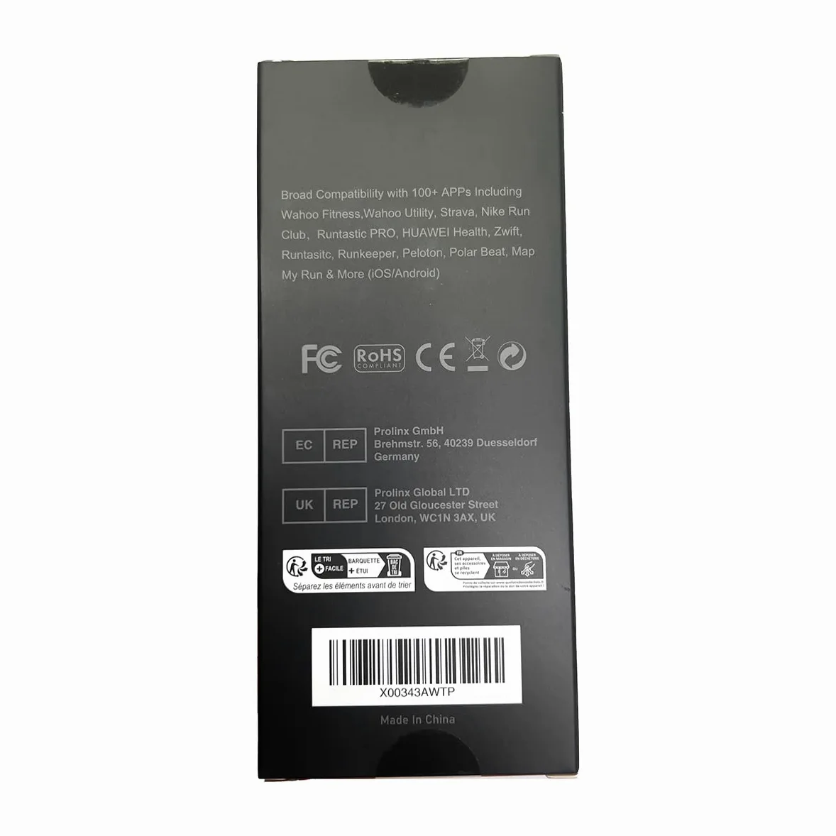 FITCENT Moniteur de Fréquence Cardiaque Bluetooth Ant+, Ceinture Cardiofréquencemètre Waterproof avec Ceinture Pectoral Compatible avec Garmin Wahoo Polar