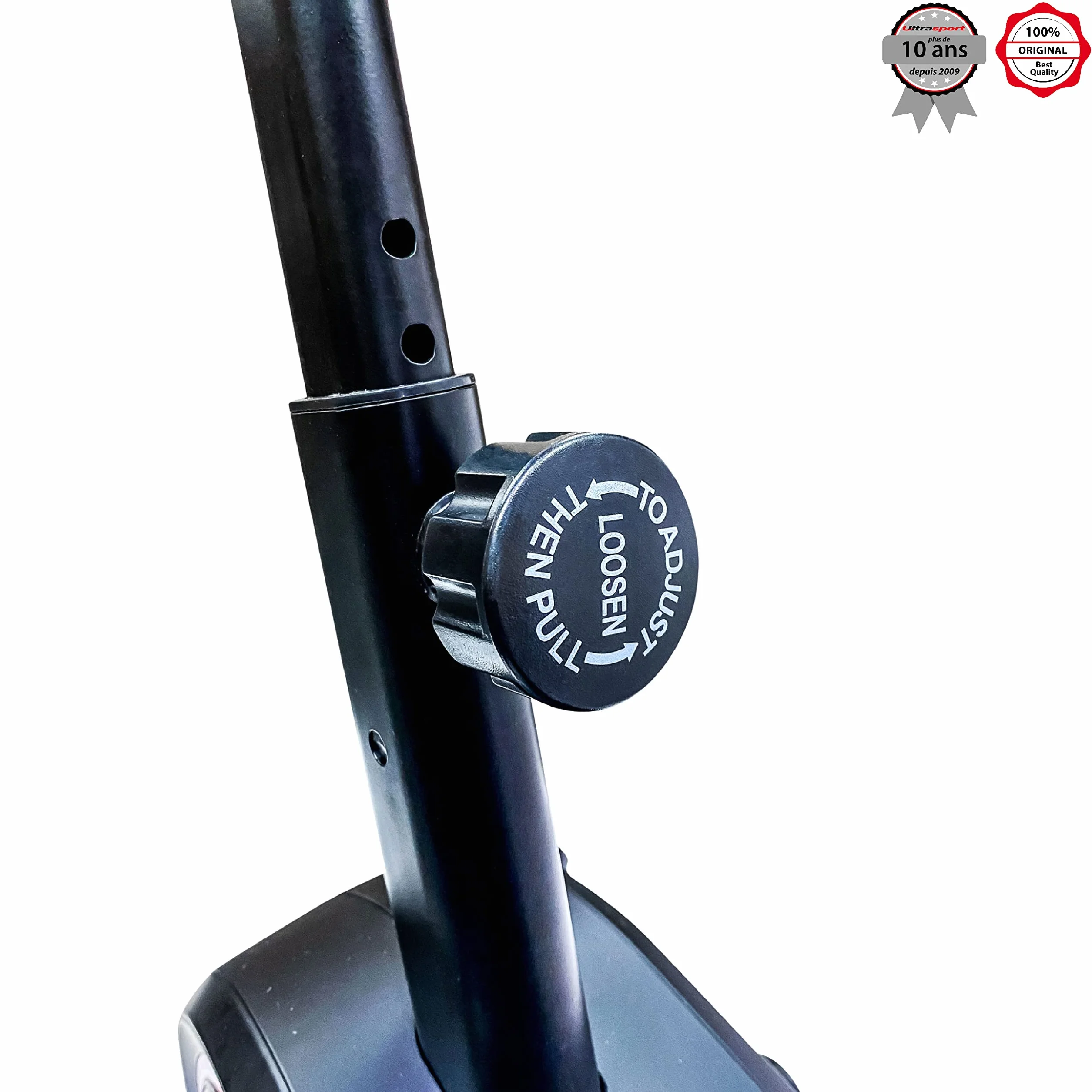 Ultrasport home trainer vélo de fitness ordinateur entraînement capteurs pouls résistance réglable 8 niveaux