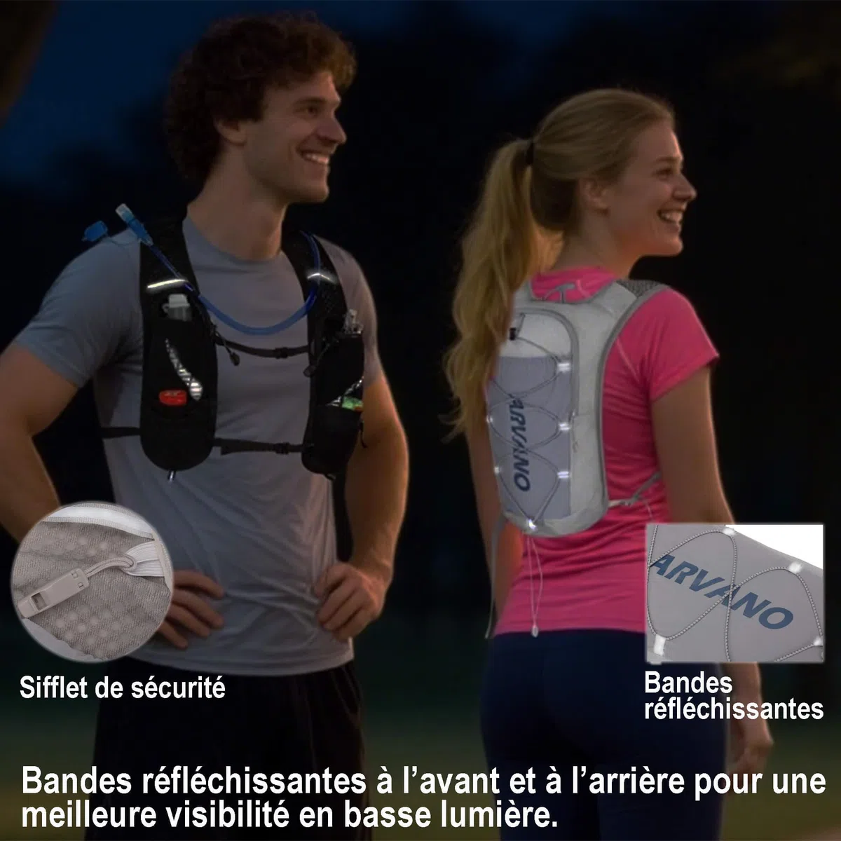 Sac à Dos Gilet de Hydratation pour Course à Pied avec Poche à Eau 1,5L, Léger Respirant 5L Sac Hydratation Running, Trail, Vélo, Randonnée pour Femmes et Hommes